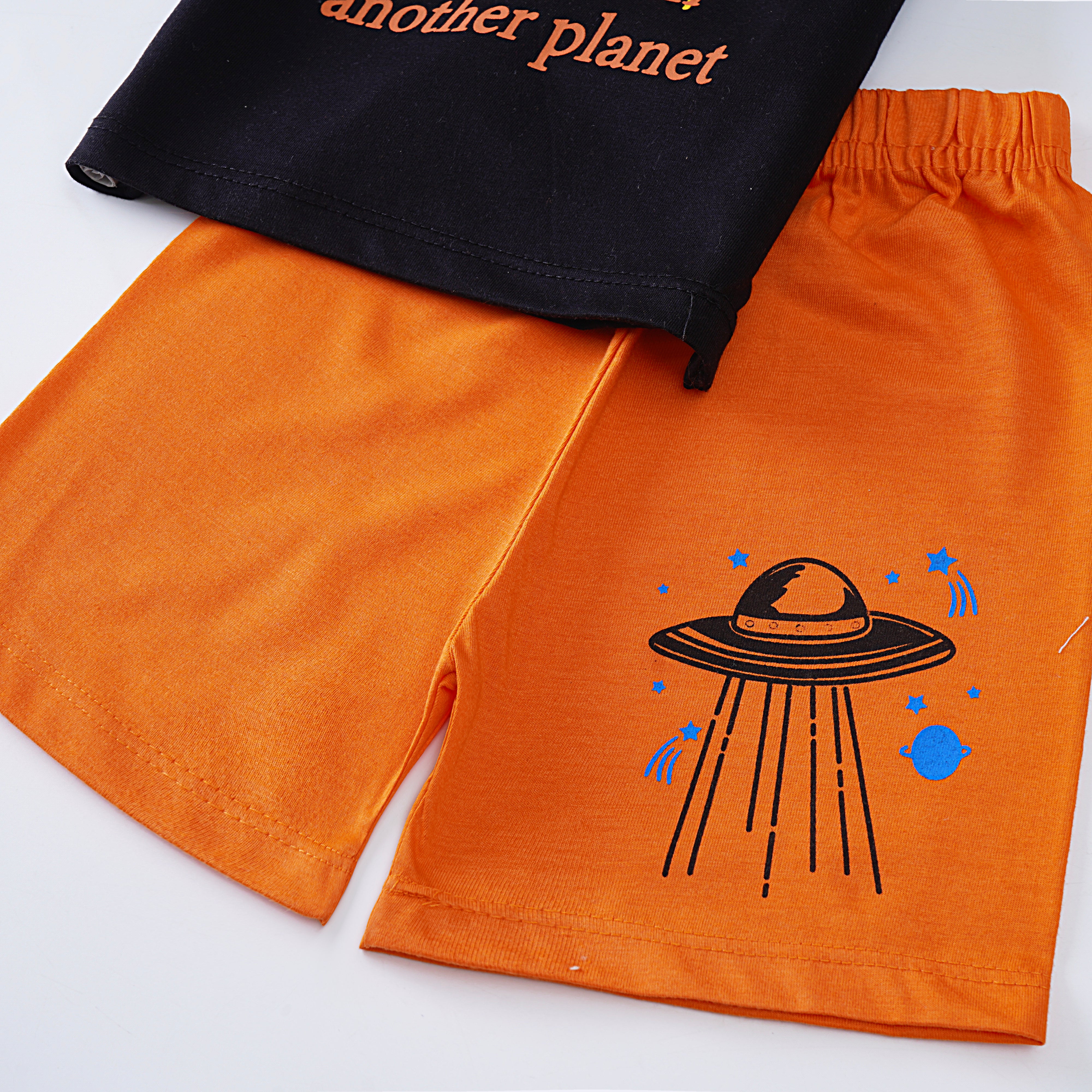 Boys Half Sleeves 2 Piece Suit (Planet)
