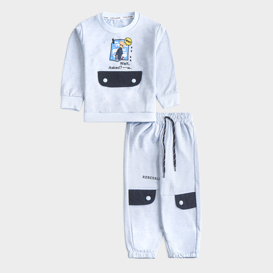 Boys 2 Pcs Suit – Blue, Green & Khaki Winter Outfit Set (12 Months to 5 Years)