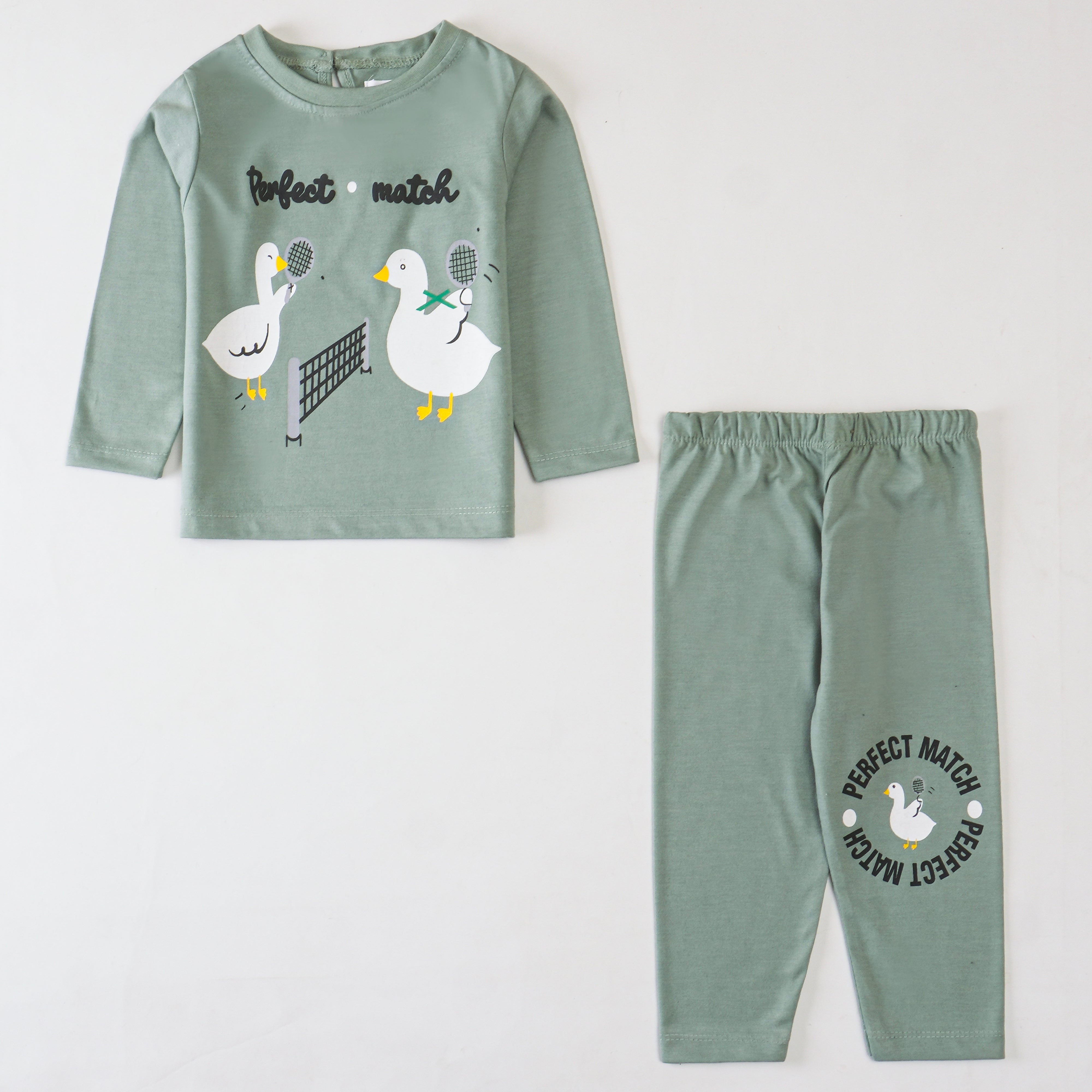 Girls Printed Full Sleeve Suit