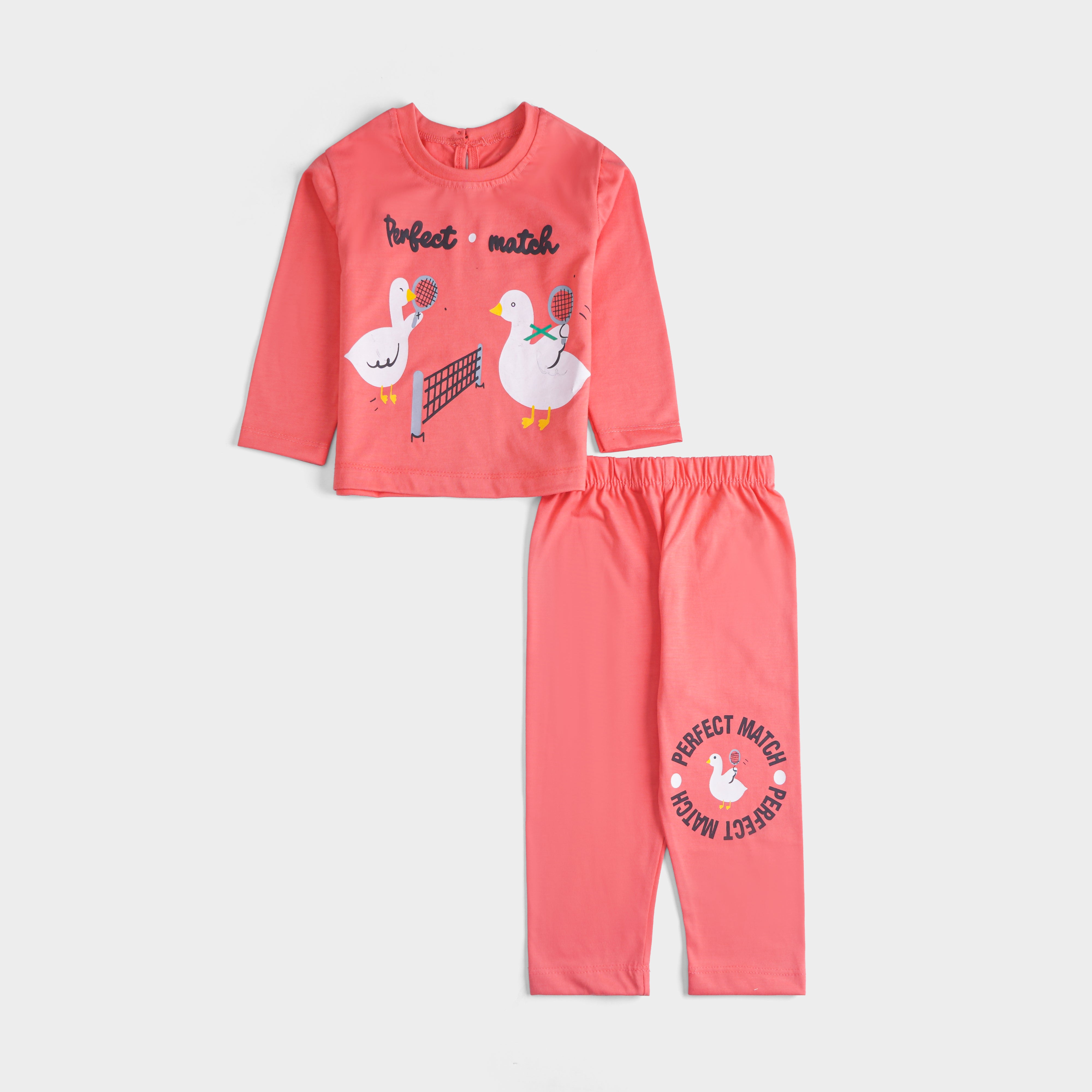 Girls Printed Full Sleeve Suit