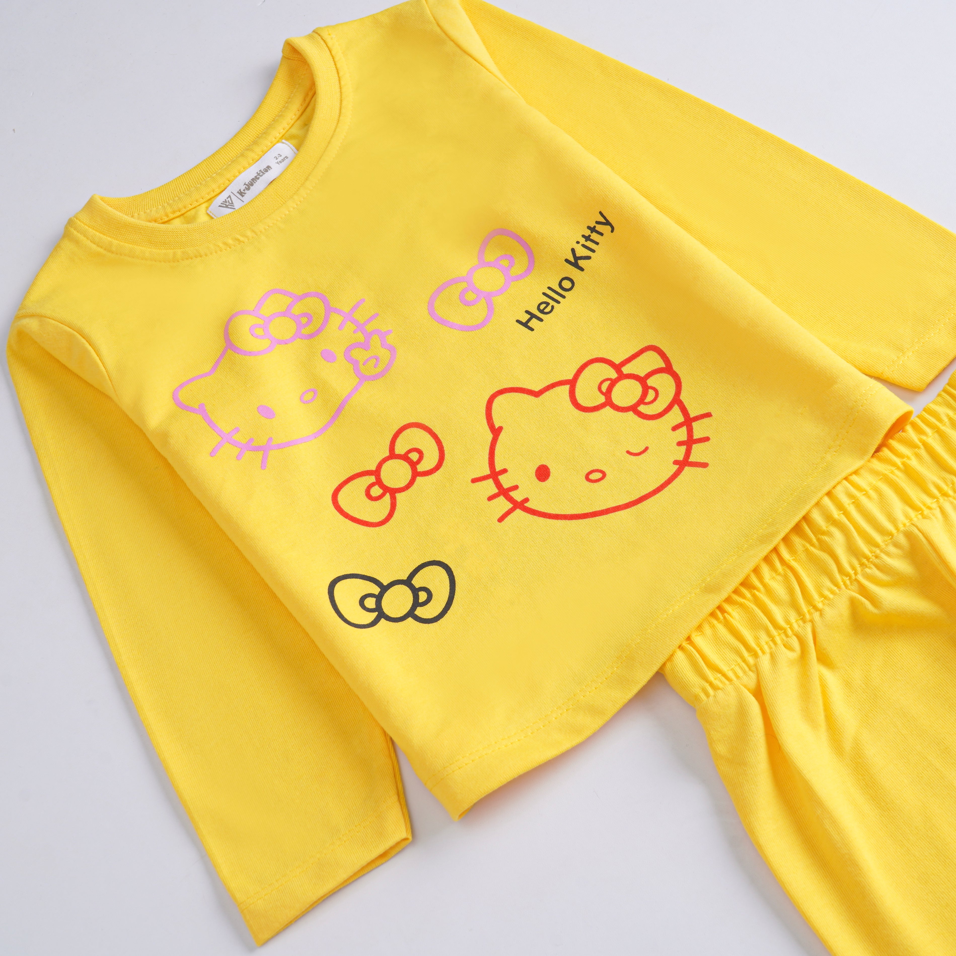 Girls Printed Full Sleeve Suit