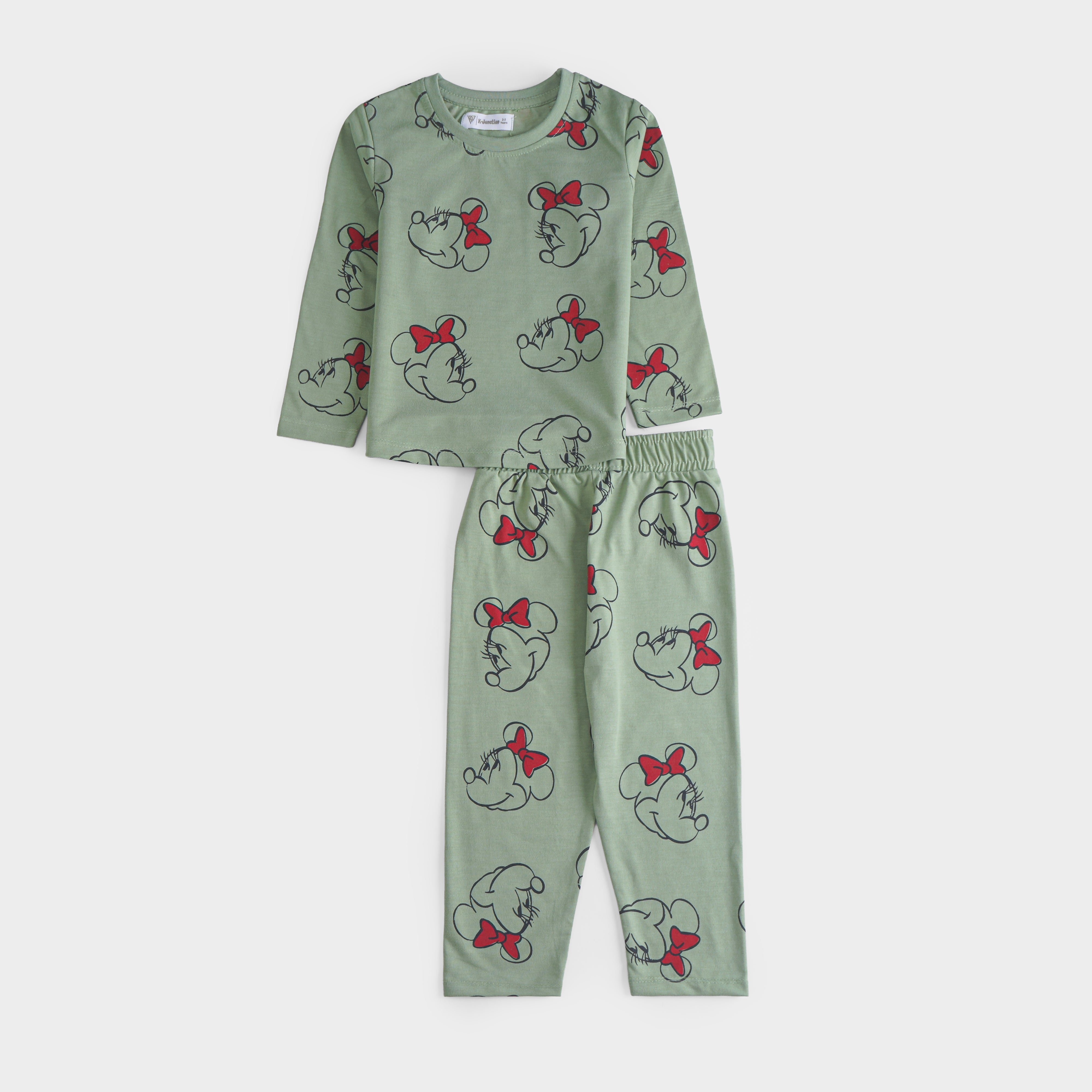 Girls Printed Full Sleeve Suit