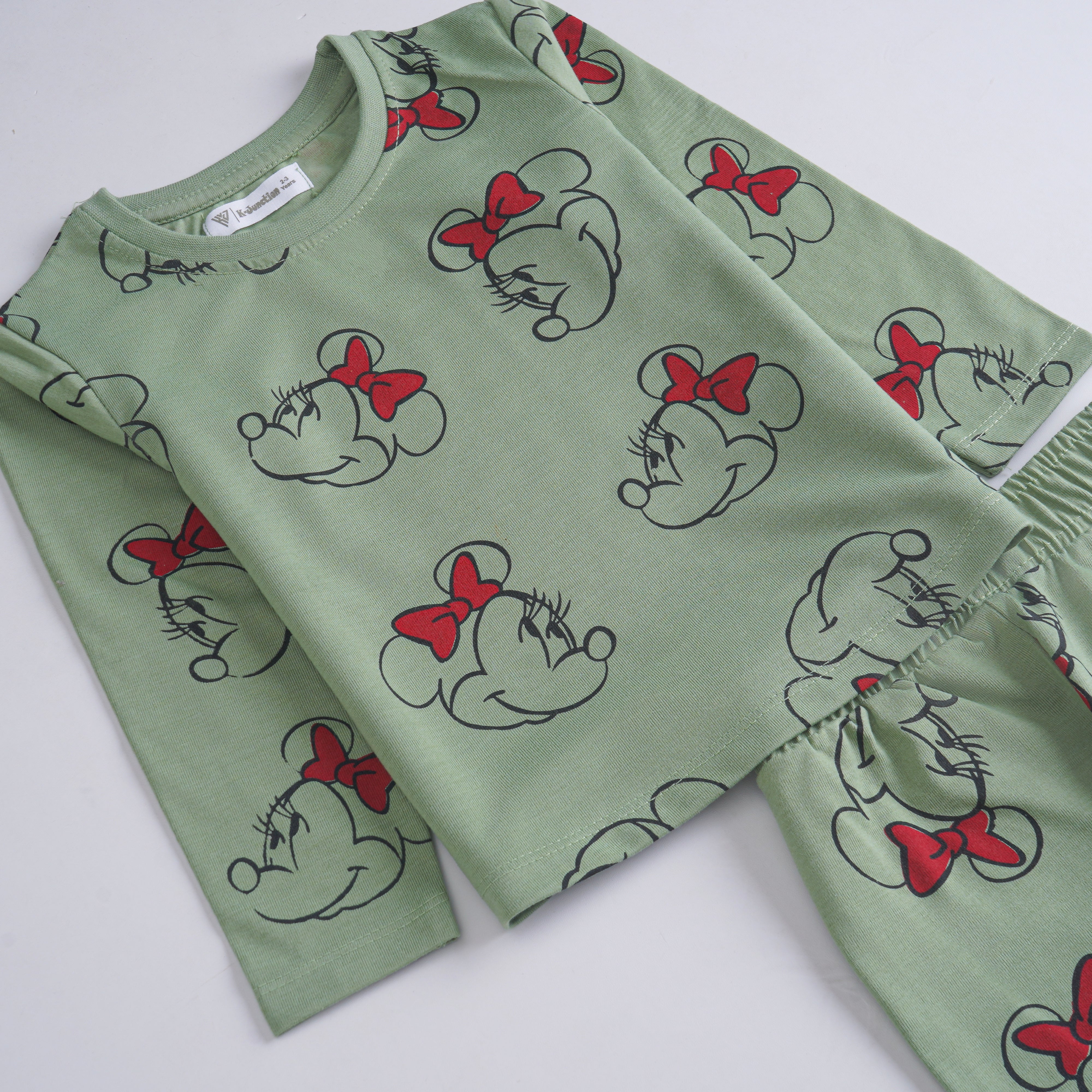 Girls Printed Full Sleeve Suit