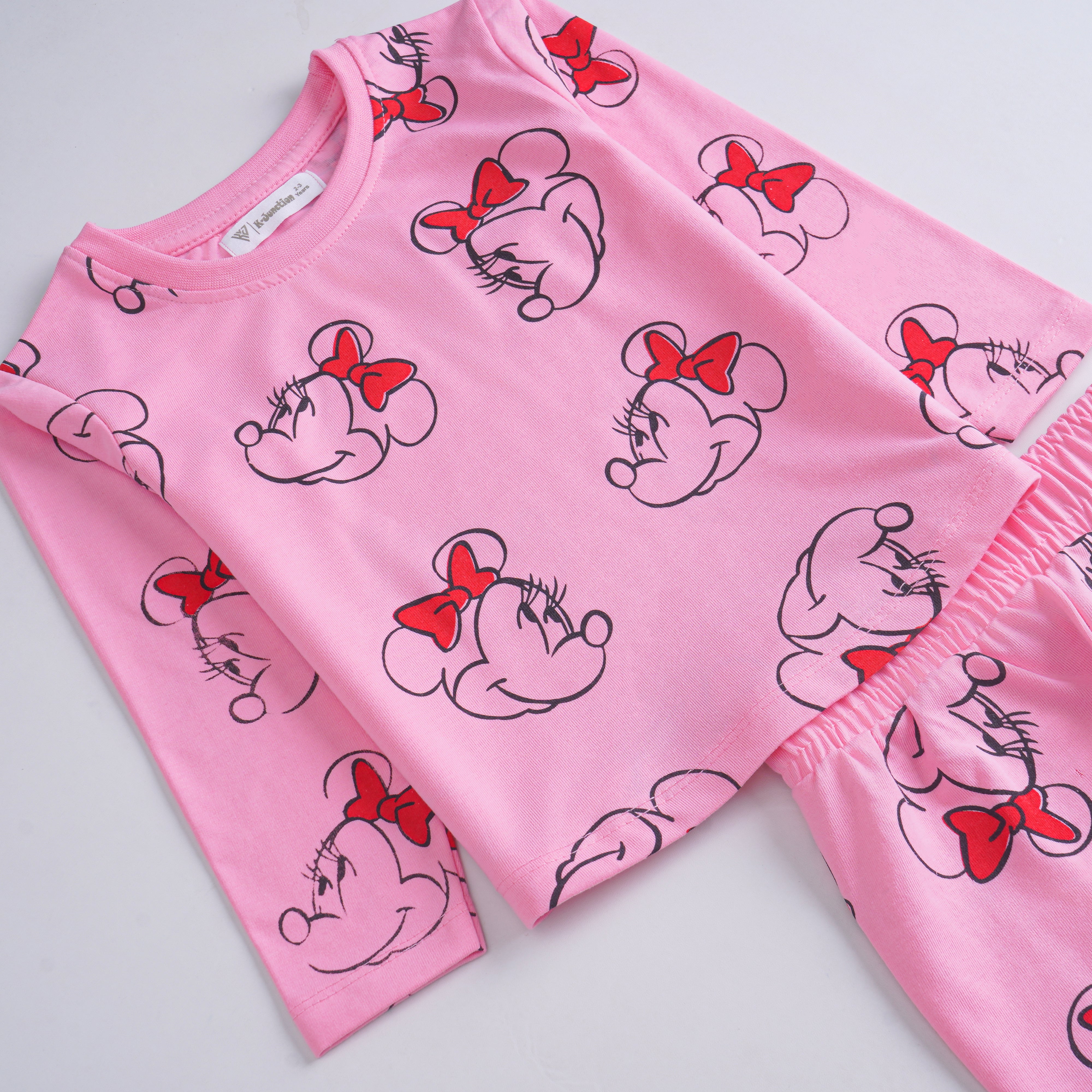 Girls Printed Full Sleeve Suit