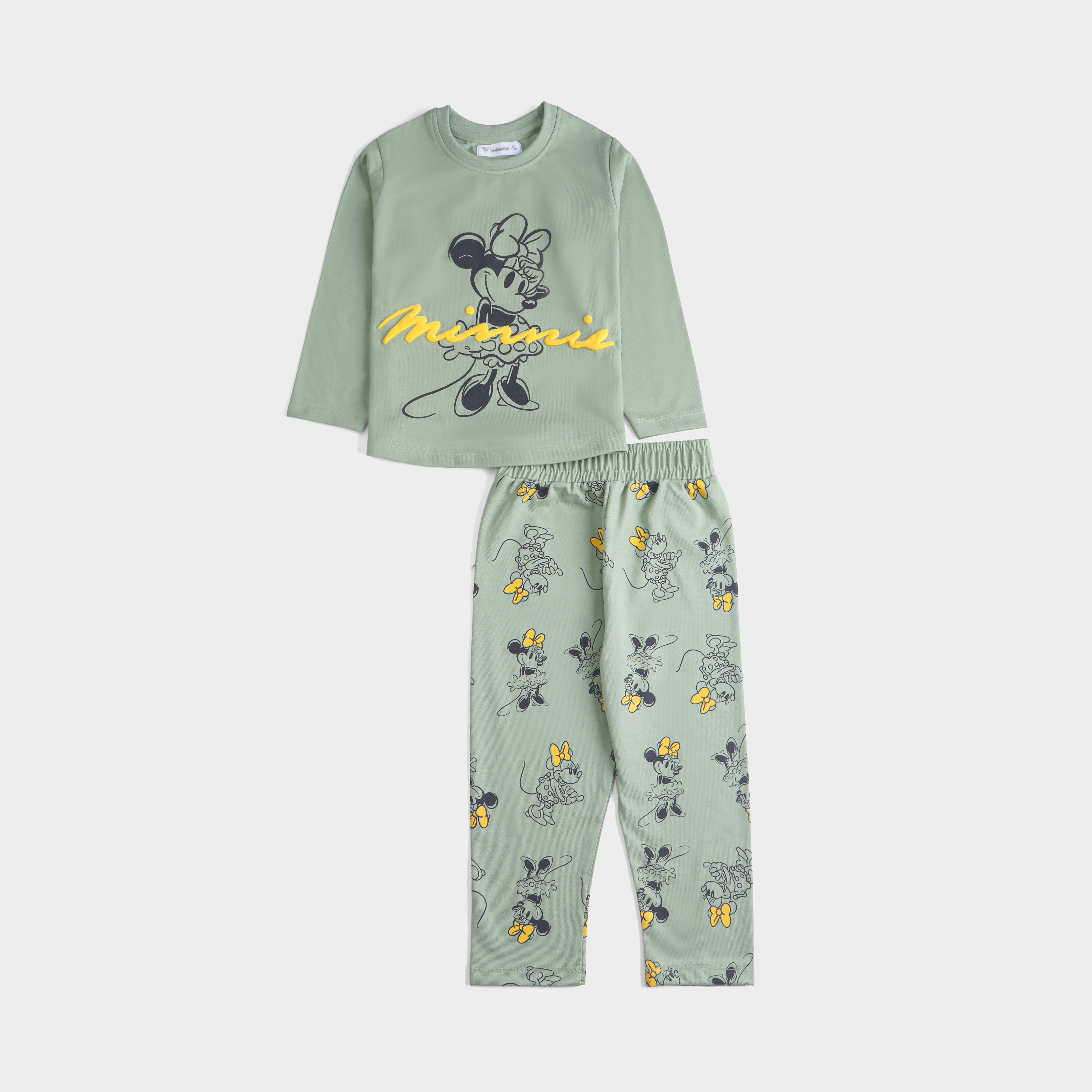 Girls Printed Full Sleeve Suit