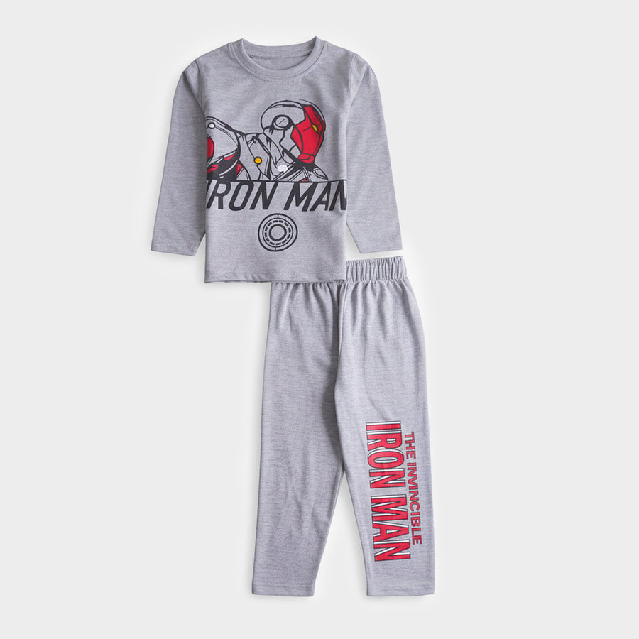 Boys Printed Full Sleeve Suit