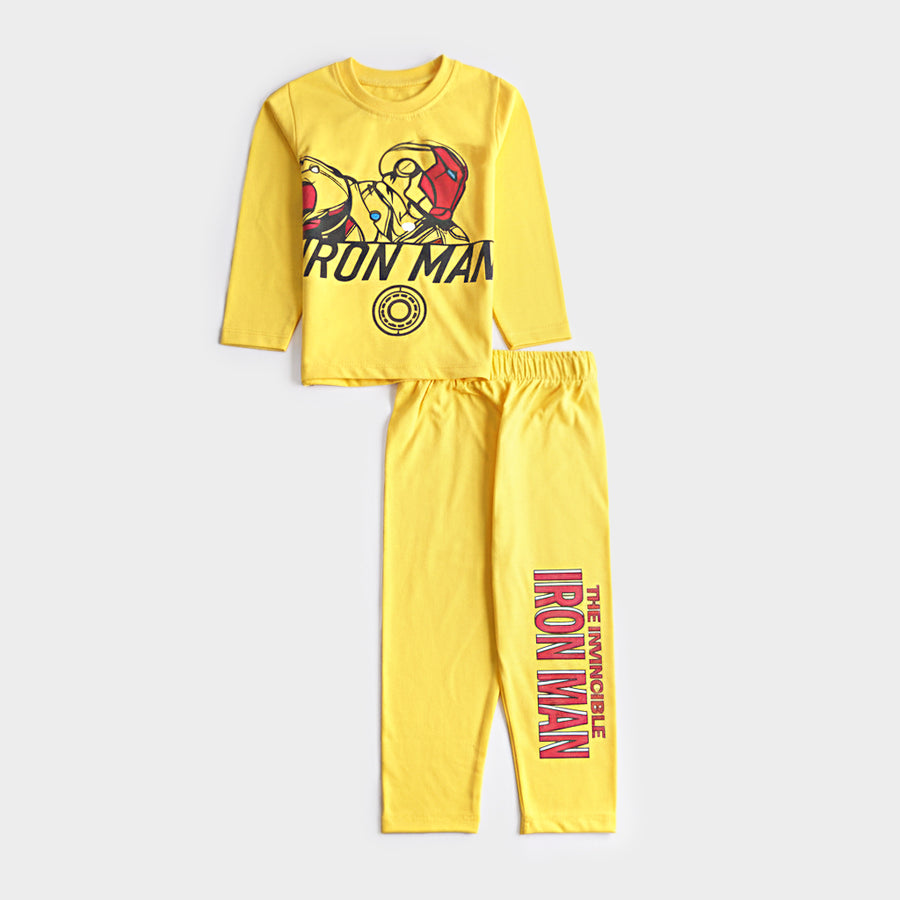 Boys Printed Full Sleeve Suit