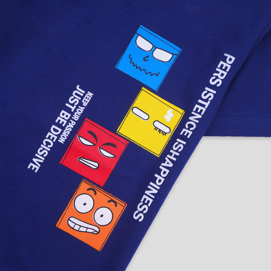 Boys Half Sleeves-Printed T-Shirt (Decisive)