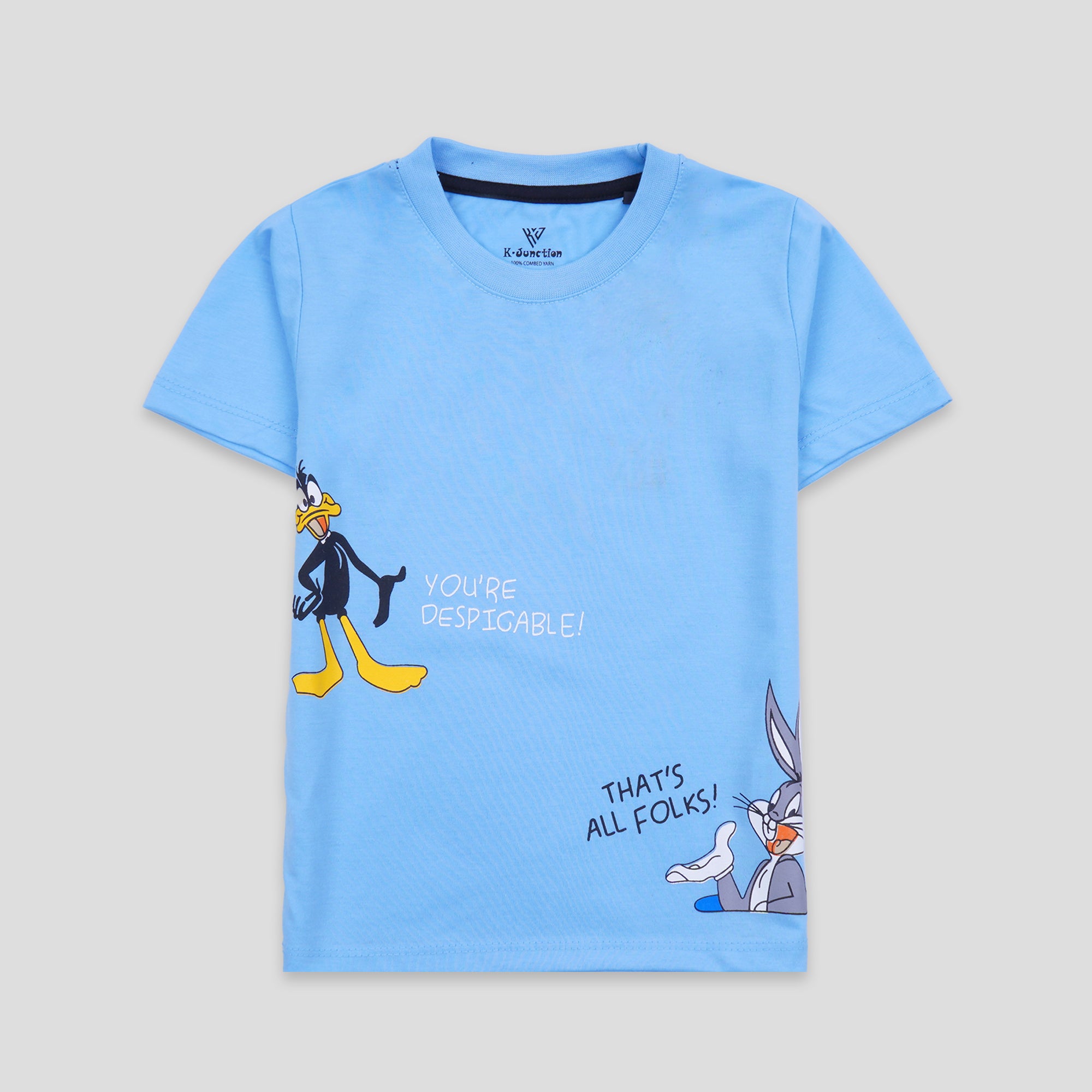 Boys Half Sleeves-Printed T-Shirt (Bugs)