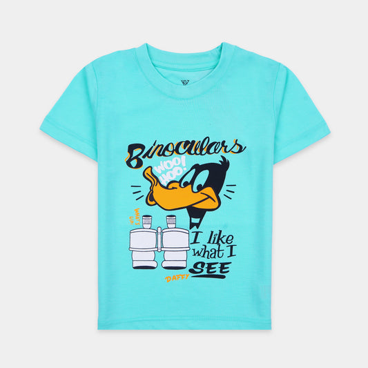 Boys Half Sleeves-Printed T-Shirt (Daffy)