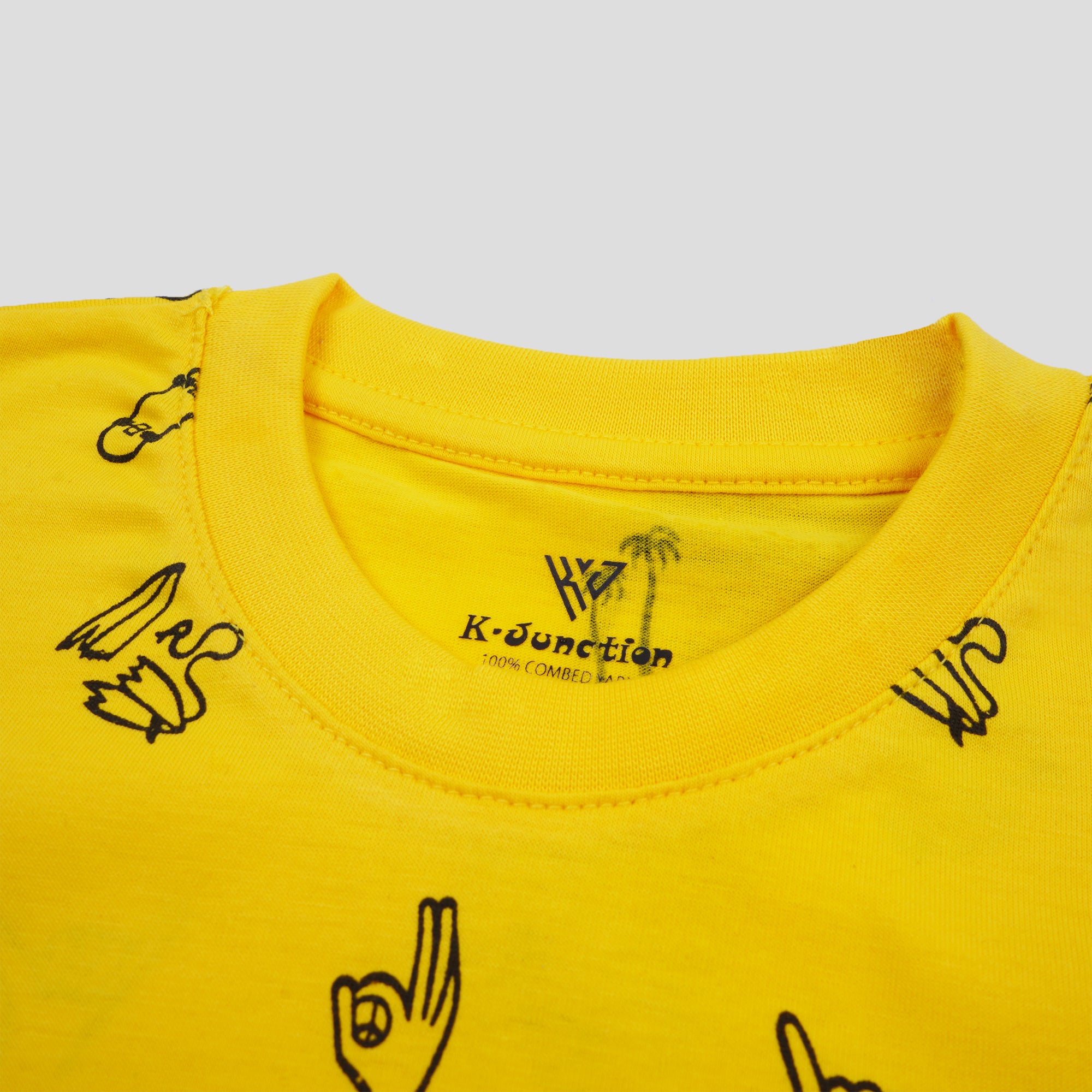 Boys Half Sleeves-Printed T-Shirt (All-over-Pocket)