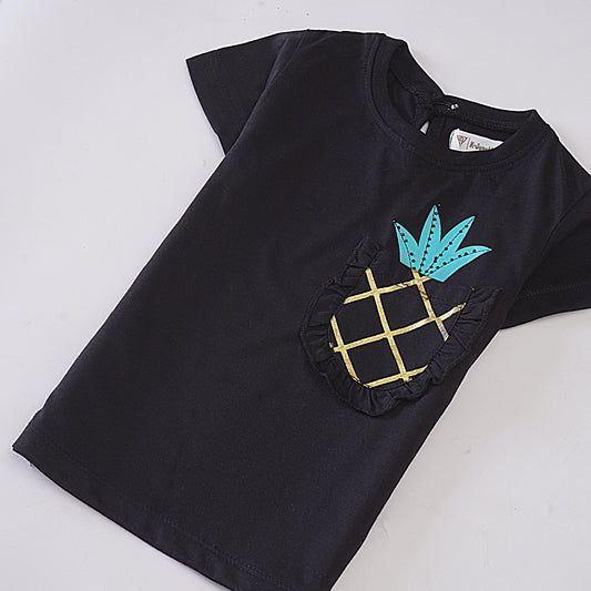 Girls H/S t shirt (Pineapple)