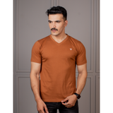 Men's Half Sleeve V-Neck T-Shirt Code-C