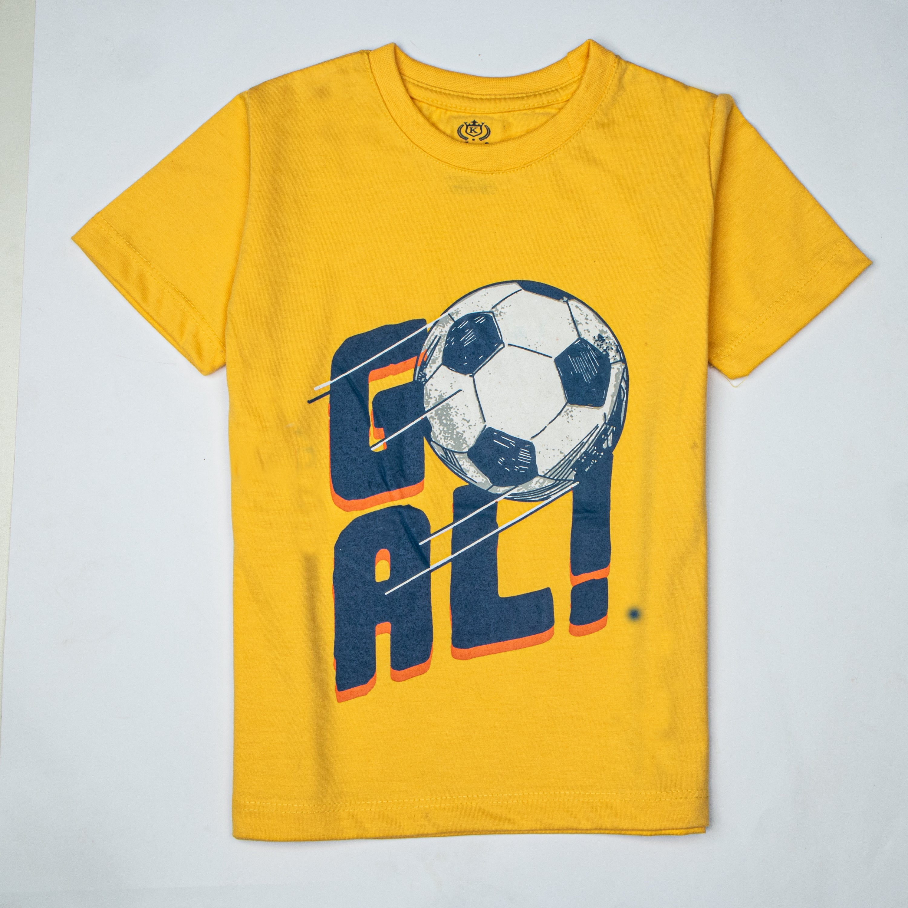 Football Goal Printed Half Sleeve T-Shirt