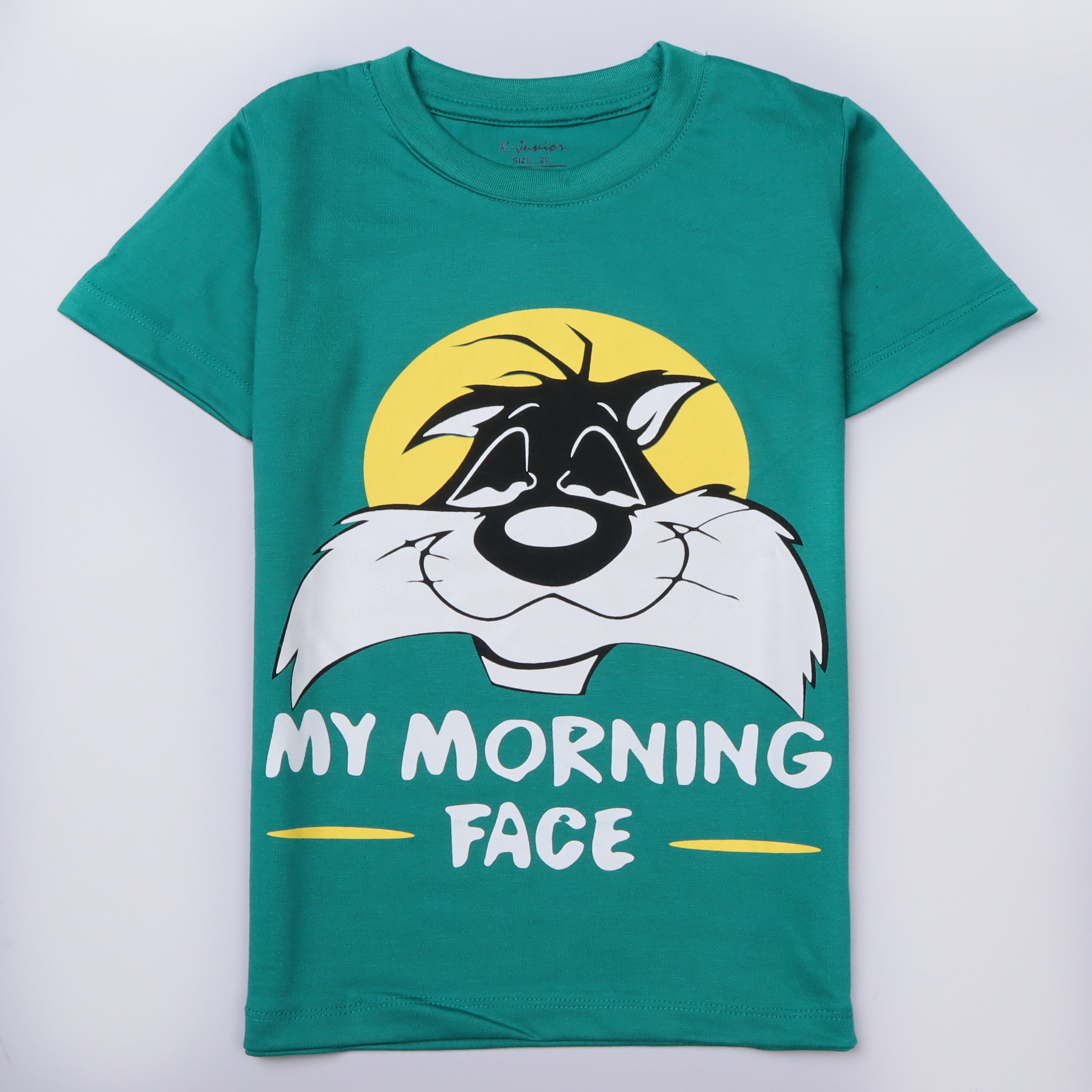 Boys Half Sleeves-Printed T-Shirt (Morning)