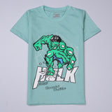 Boys Half Sleeves-Printed T-Shirt (Hulk)