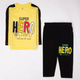 Boys Printed Full Sleeve Suit (Hero)