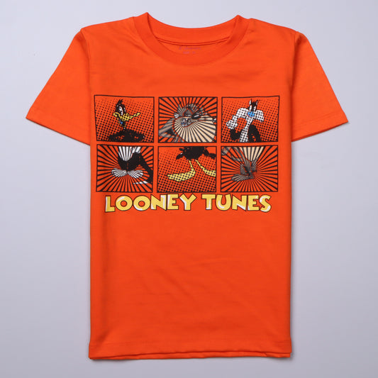 Boys Half Sleeves-Printed T-Shirt (Looney)