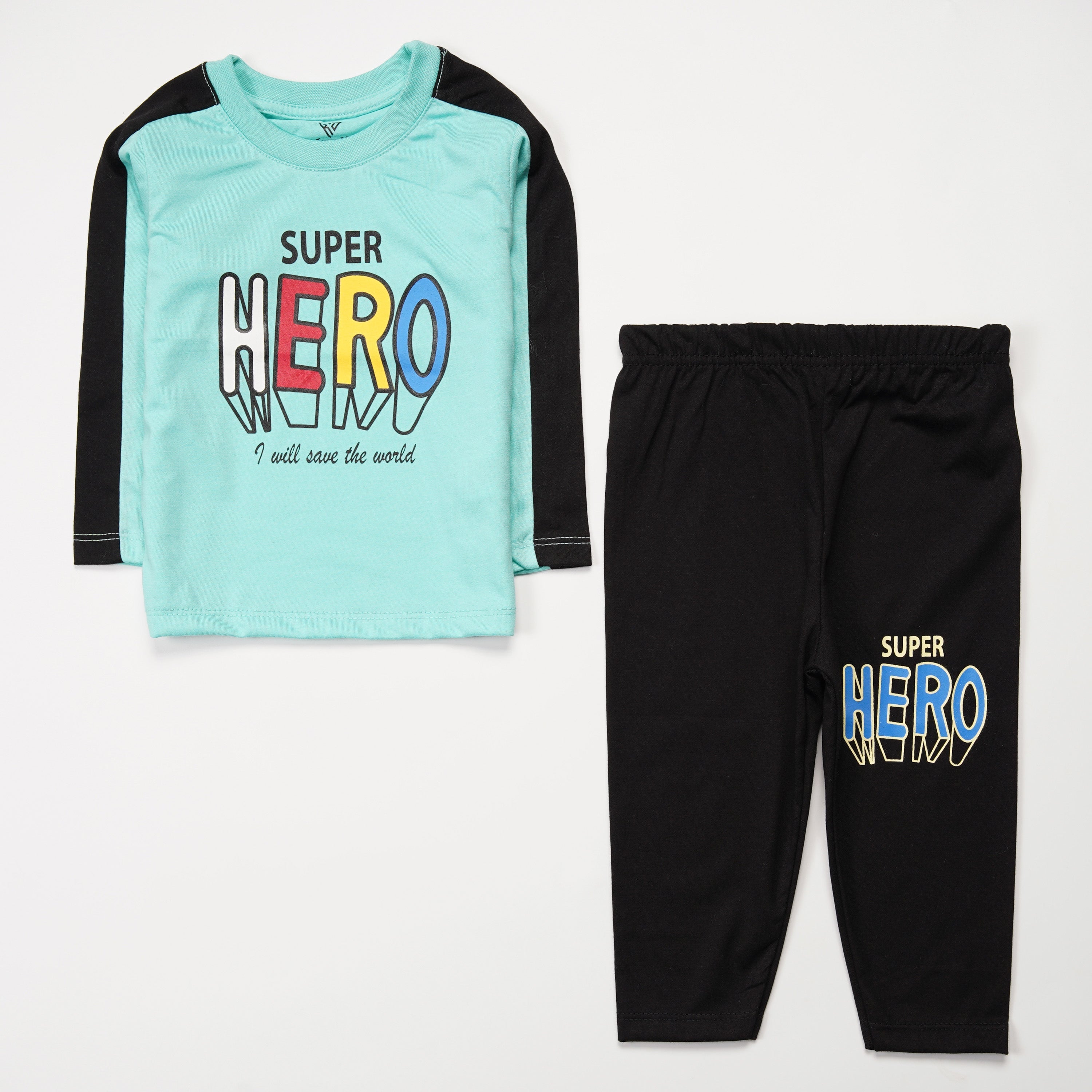Boys Printed Full Sleeve Suit (Hero)