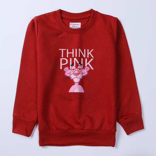 Girls Sweatshirt Code-( Think Pink )