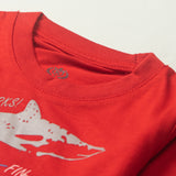 Boys Half Sleeves-Printed T-Shirt (Sharks)