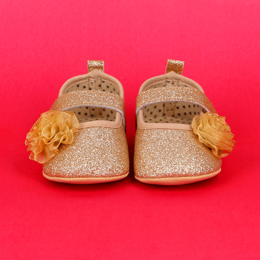 Baby Shoes Color Golden