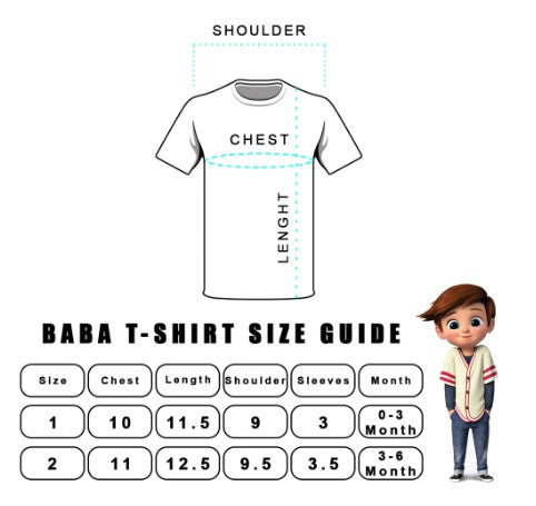 Baba Printed T-Shirt (Feed me )