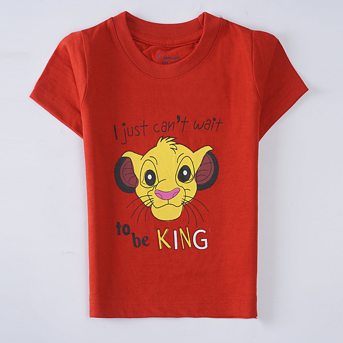 Infant Boys Half Sleeves-Printed T-Shirt (Simba)