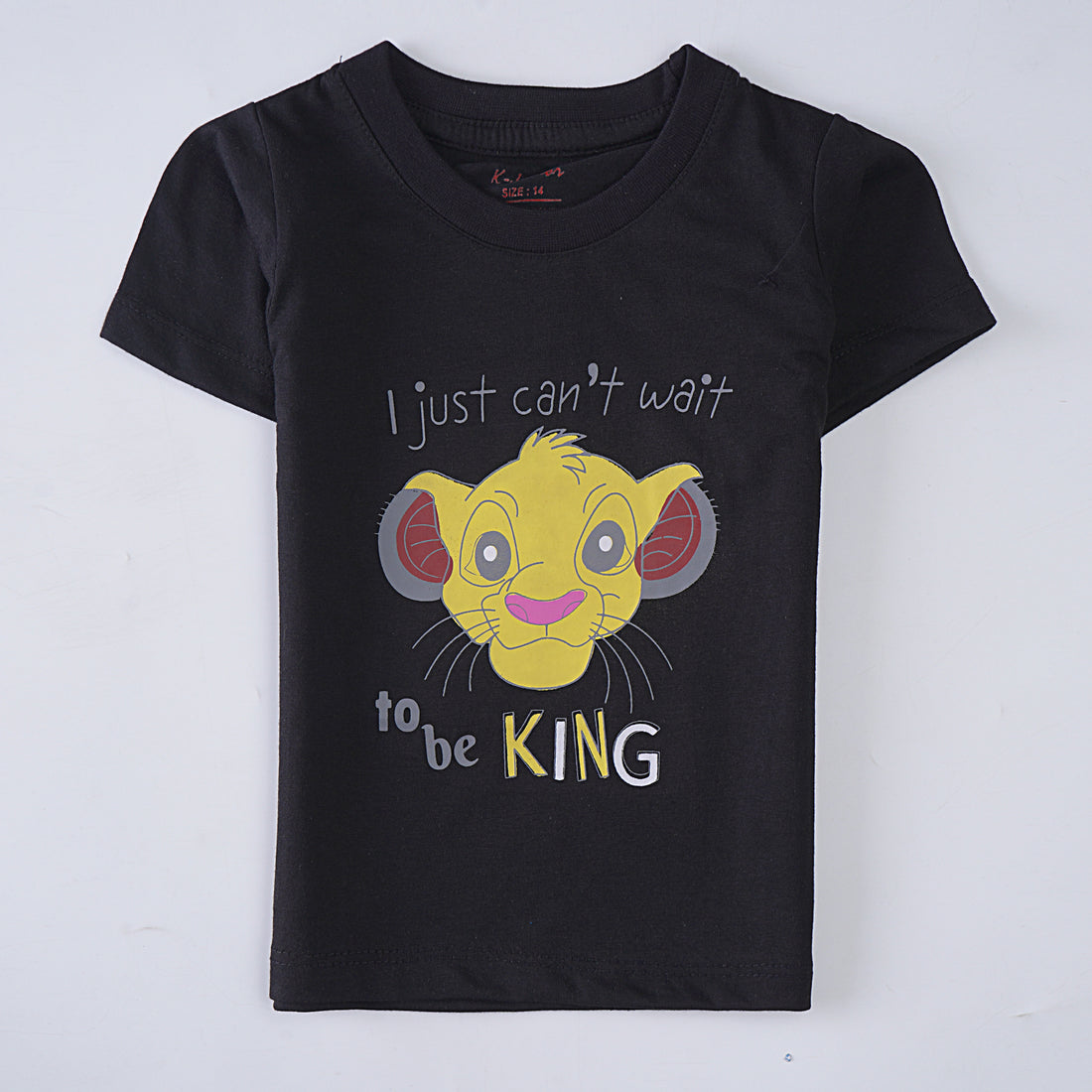 Infant Boys Half Sleeves-Printed T-Shirt (Simba)