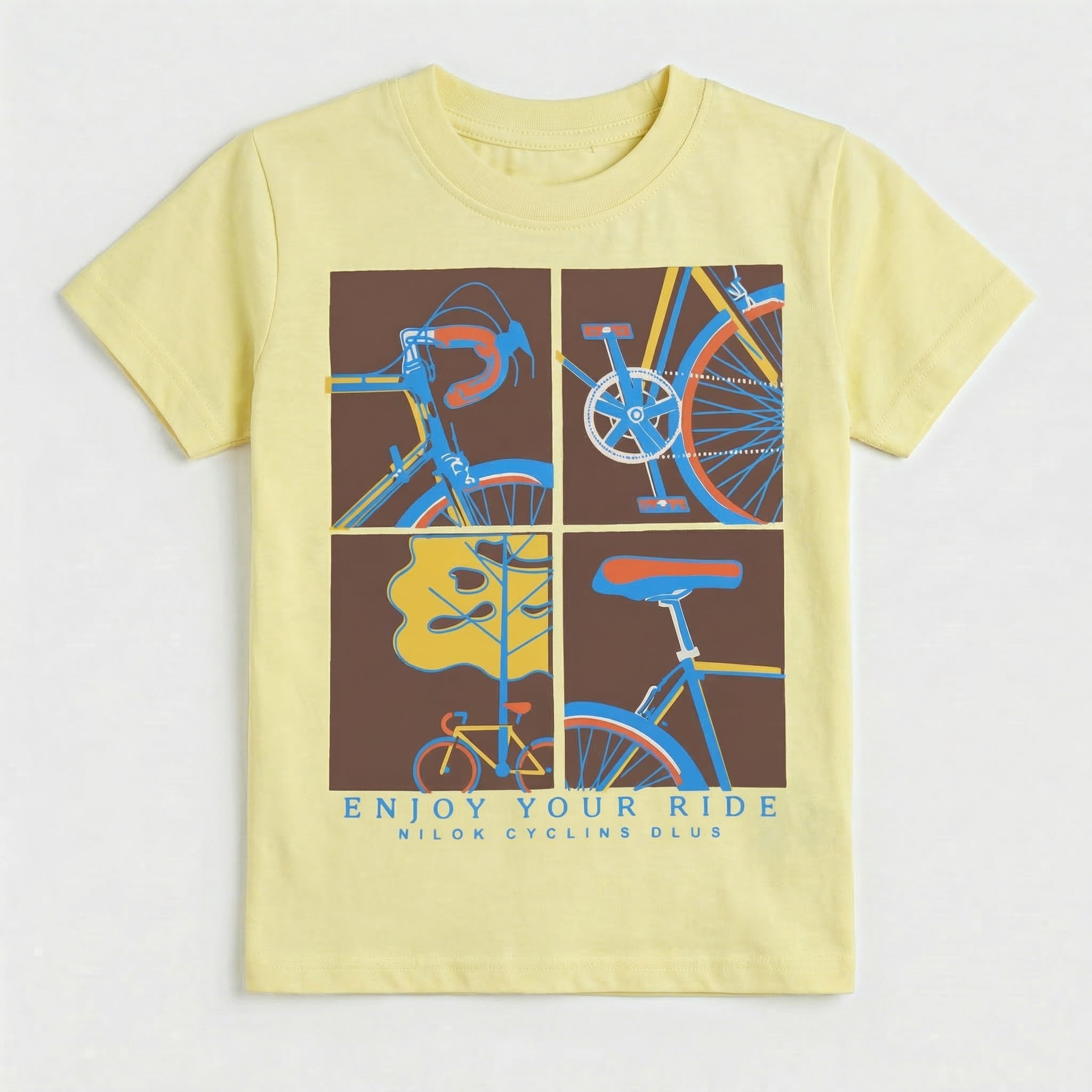 Infant Boys Half Sleeves-Printed T-Shirt (Cycle)