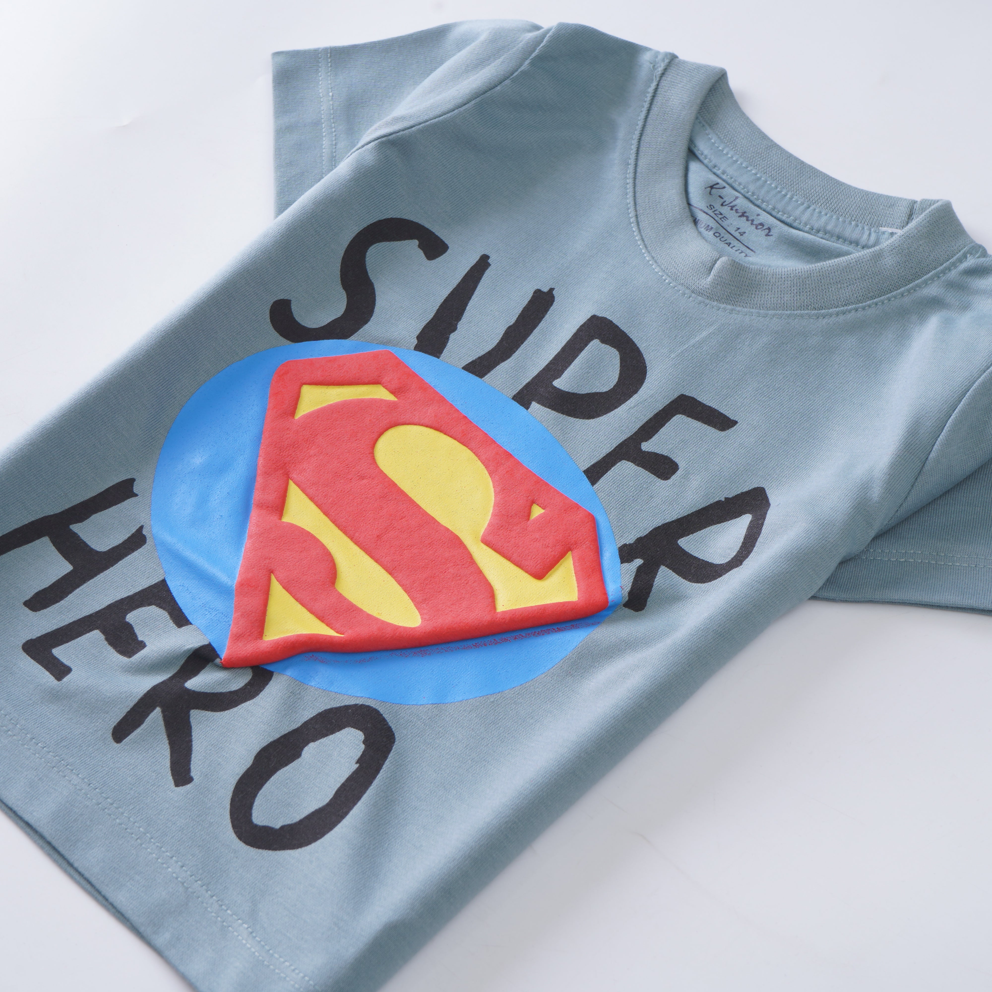 Infant Boys Half Sleeves-Printed T-Shirt (Super-Hero)