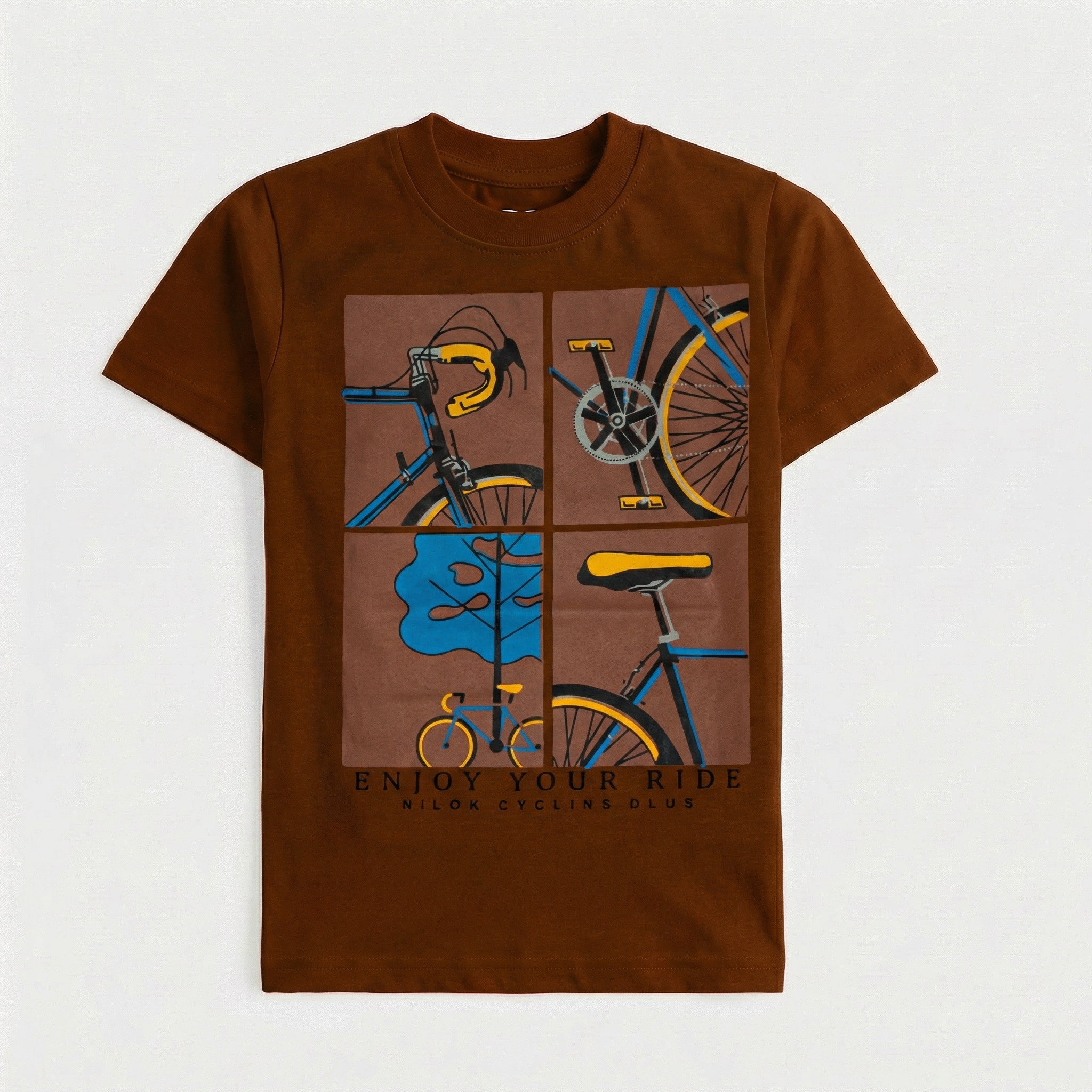 Infant Boys Half Sleeves-Printed T-Shirt (Cycle)