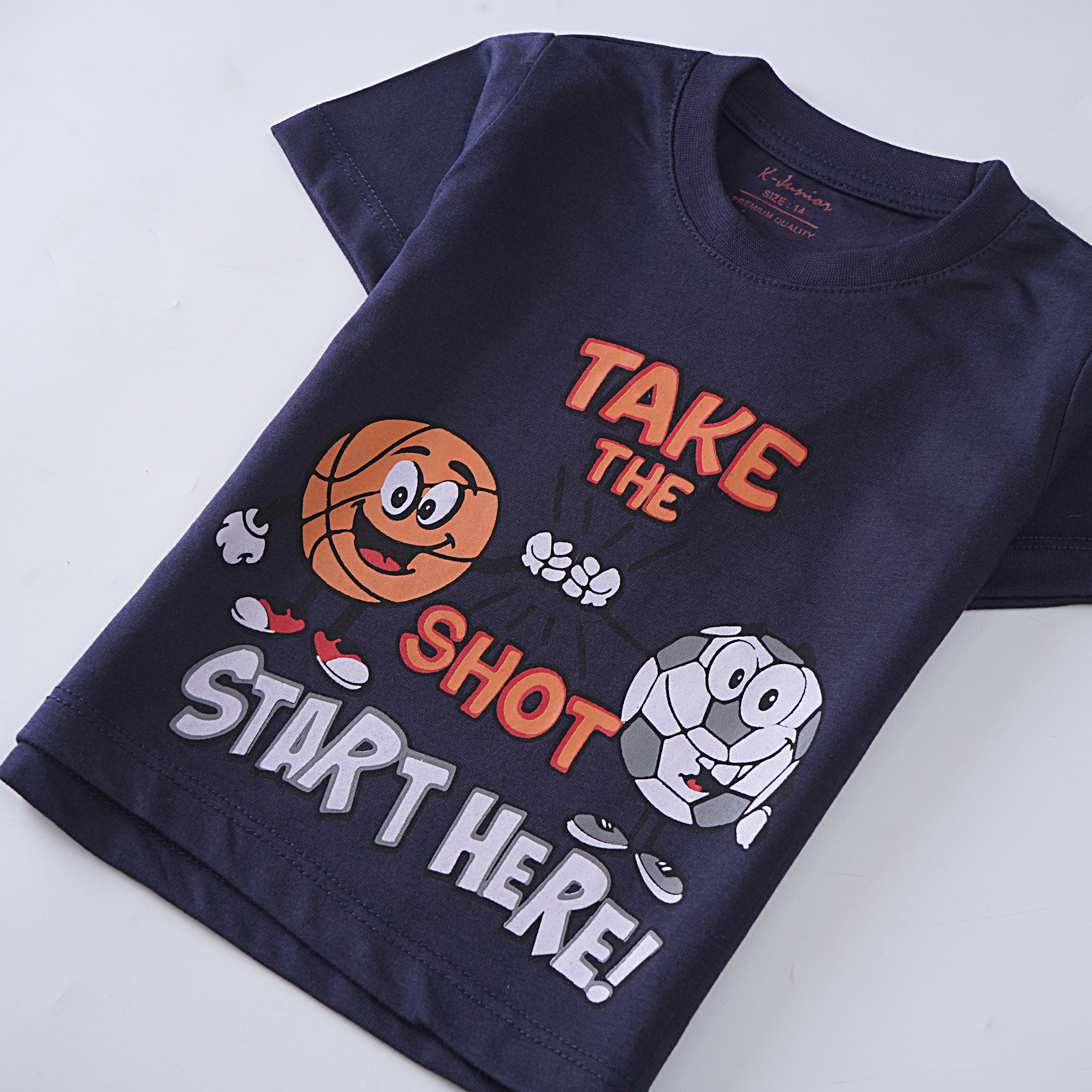 Infant Boys Half Sleeves-Printed T-Shirt (Take)