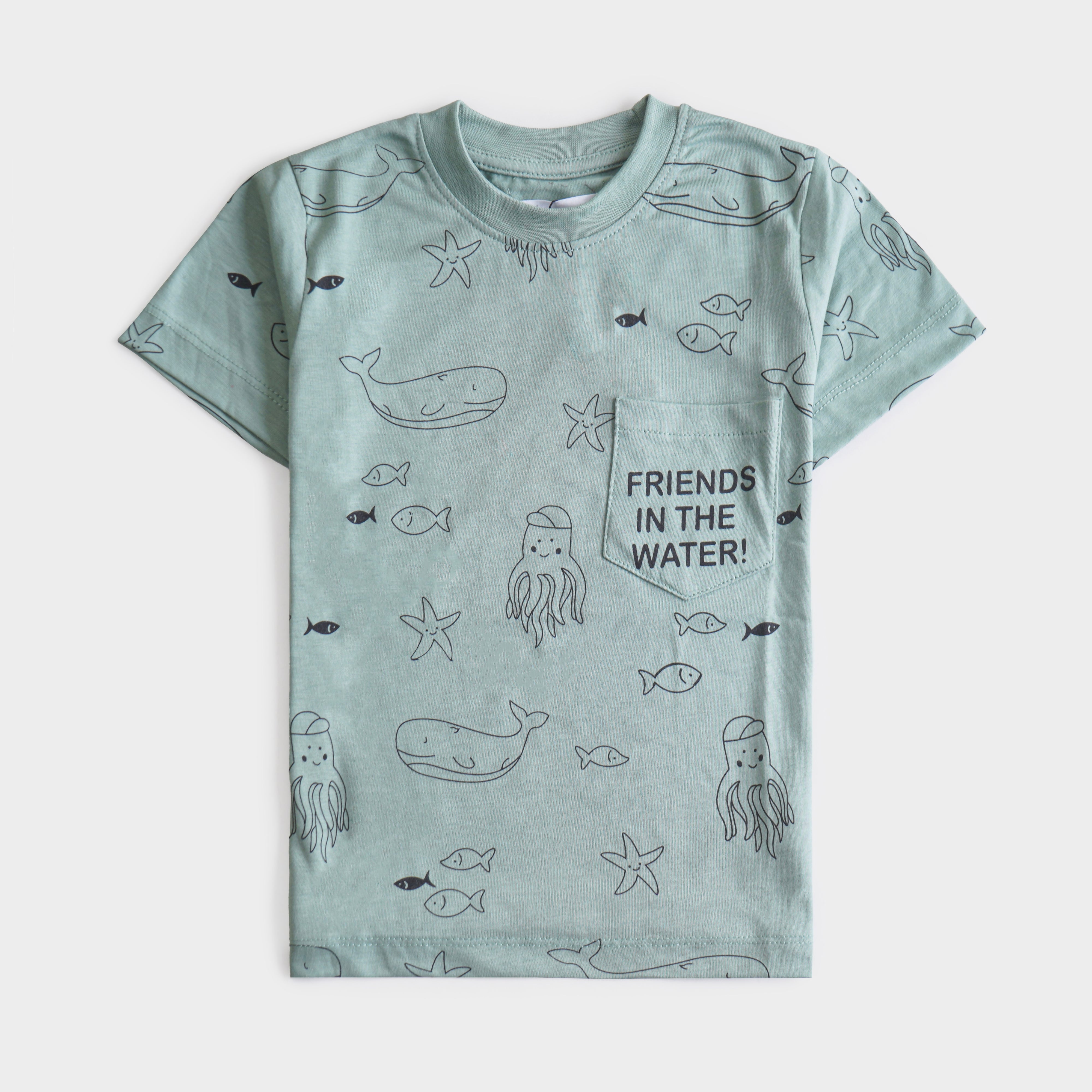 Boys Half Sleeves-Printed T-Shirt