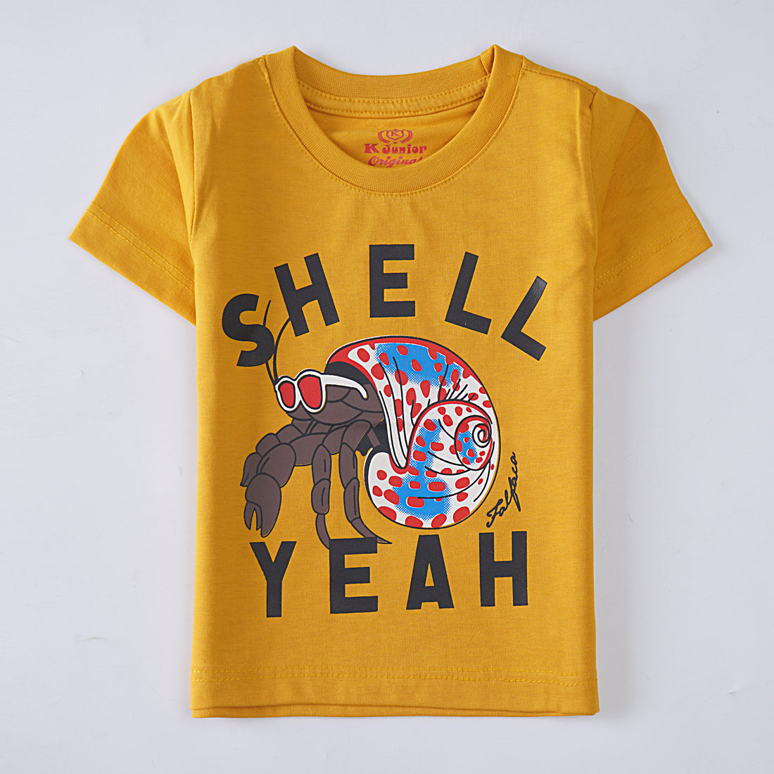 Infant Boys Half Sleeves-Printed T-Shirt (Shell)