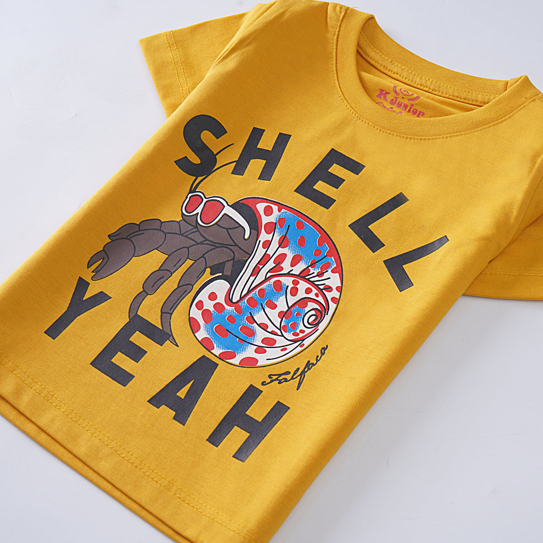 Infant Boys Half Sleeves-Printed T-Shirt (Shell)