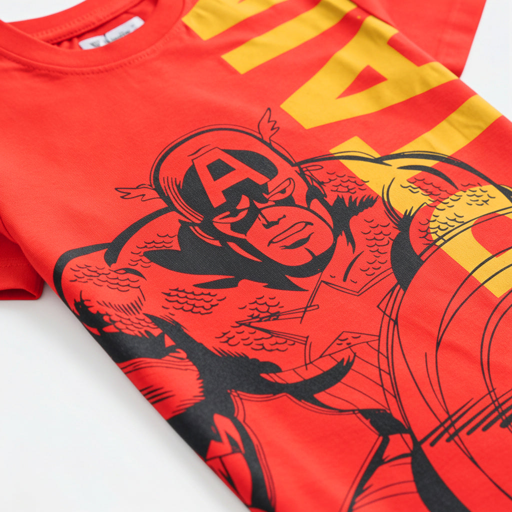 Boys Half Sleeves-Printed T-Shirt