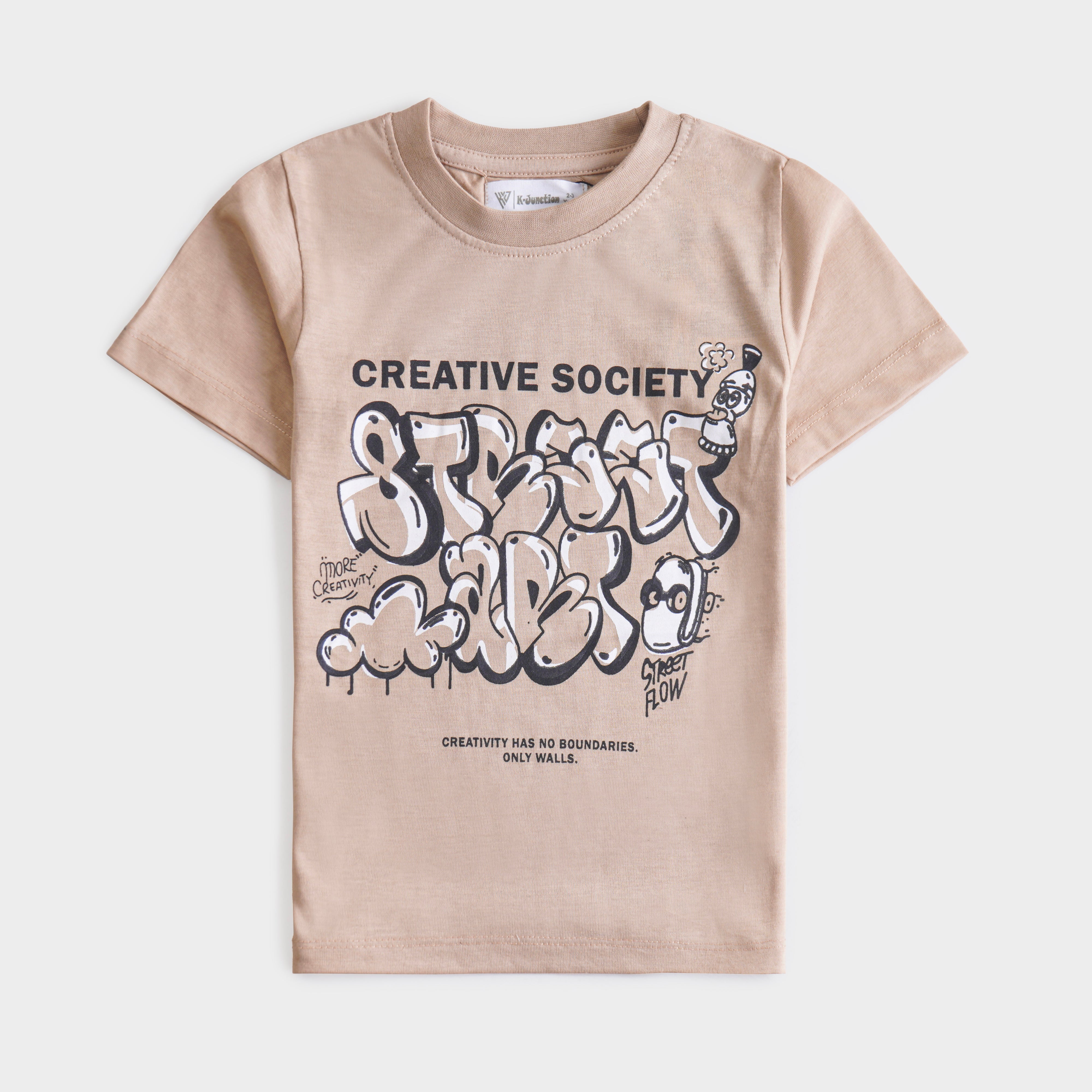 Boys Half Sleeves-Printed T-Shirt