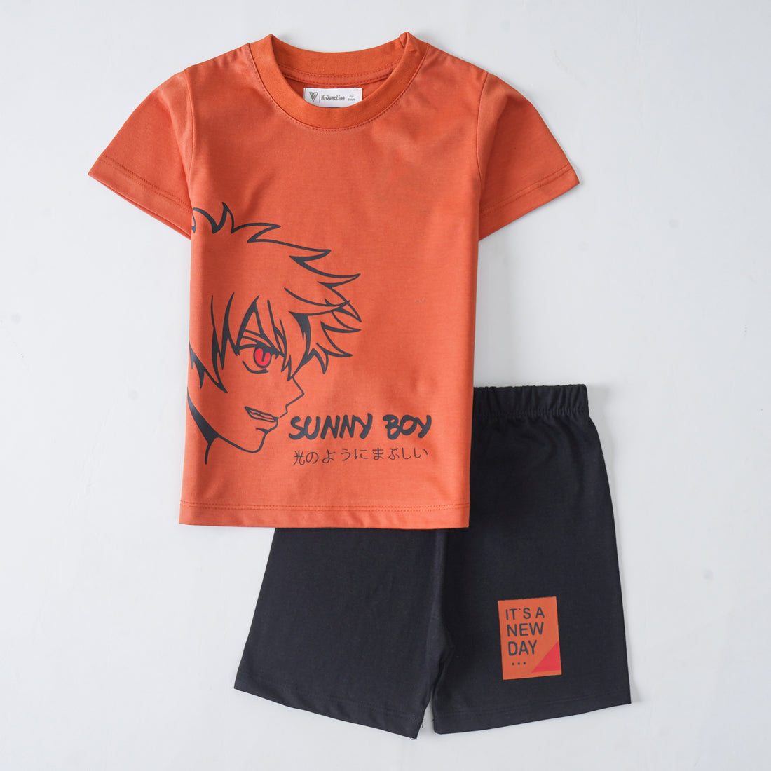 Boys Half Sleeves 2 Piece Suit