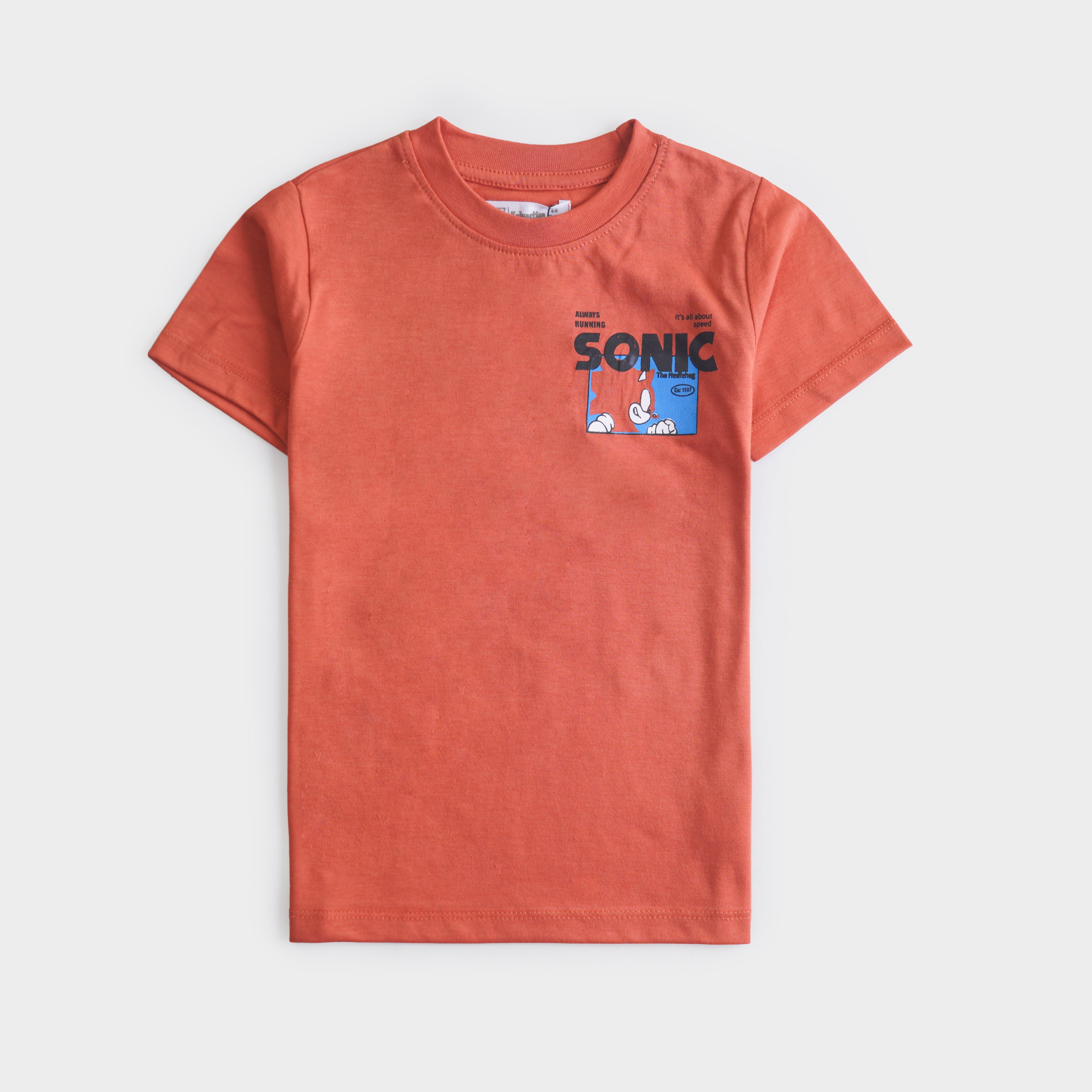 Boys Half Sleeves-Printed T-Shirt