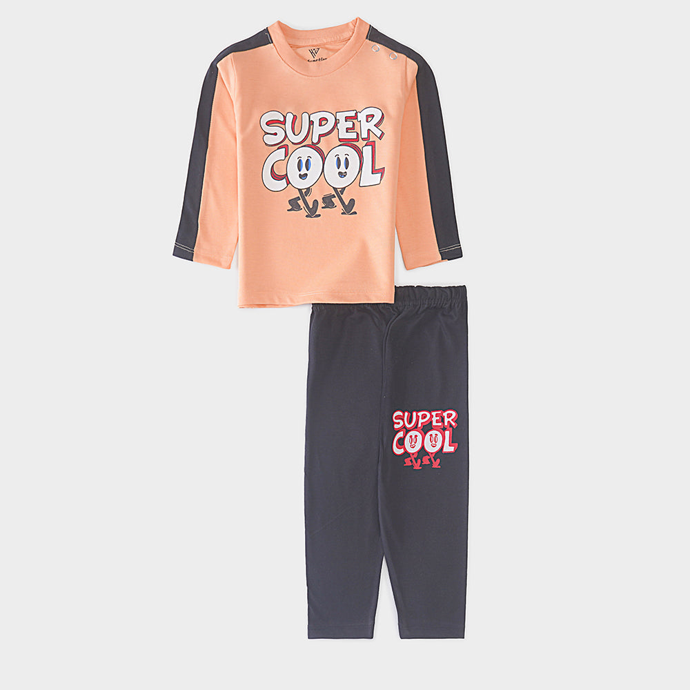 Infant Baba Printed Full Sleeve Suit (Super-Cool)