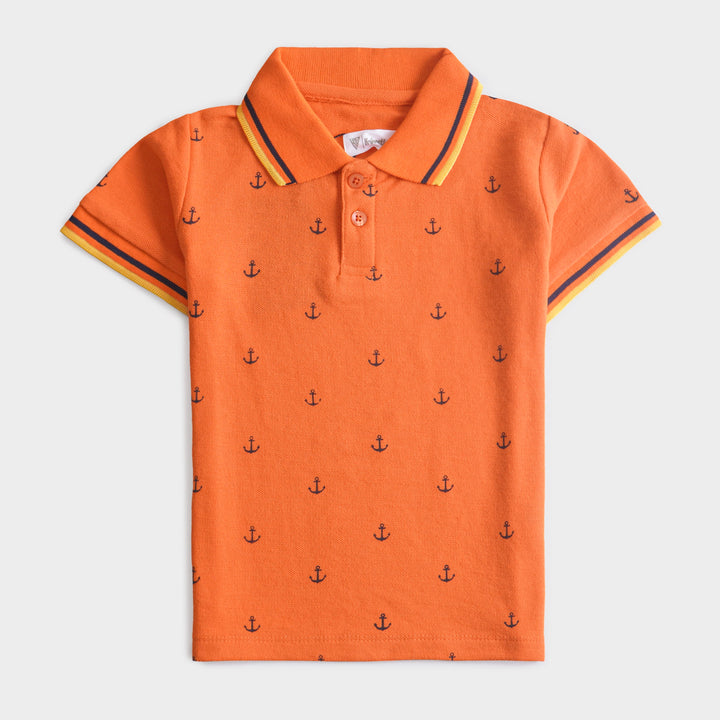 Boys Half Sleeves Polo T-Shirt