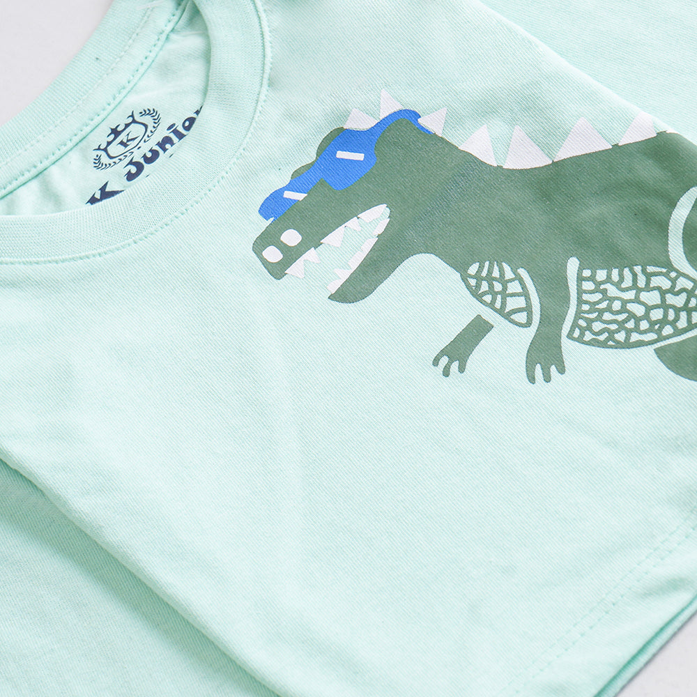 Infant Baba Printed Full Sleeve Suit (Dino)