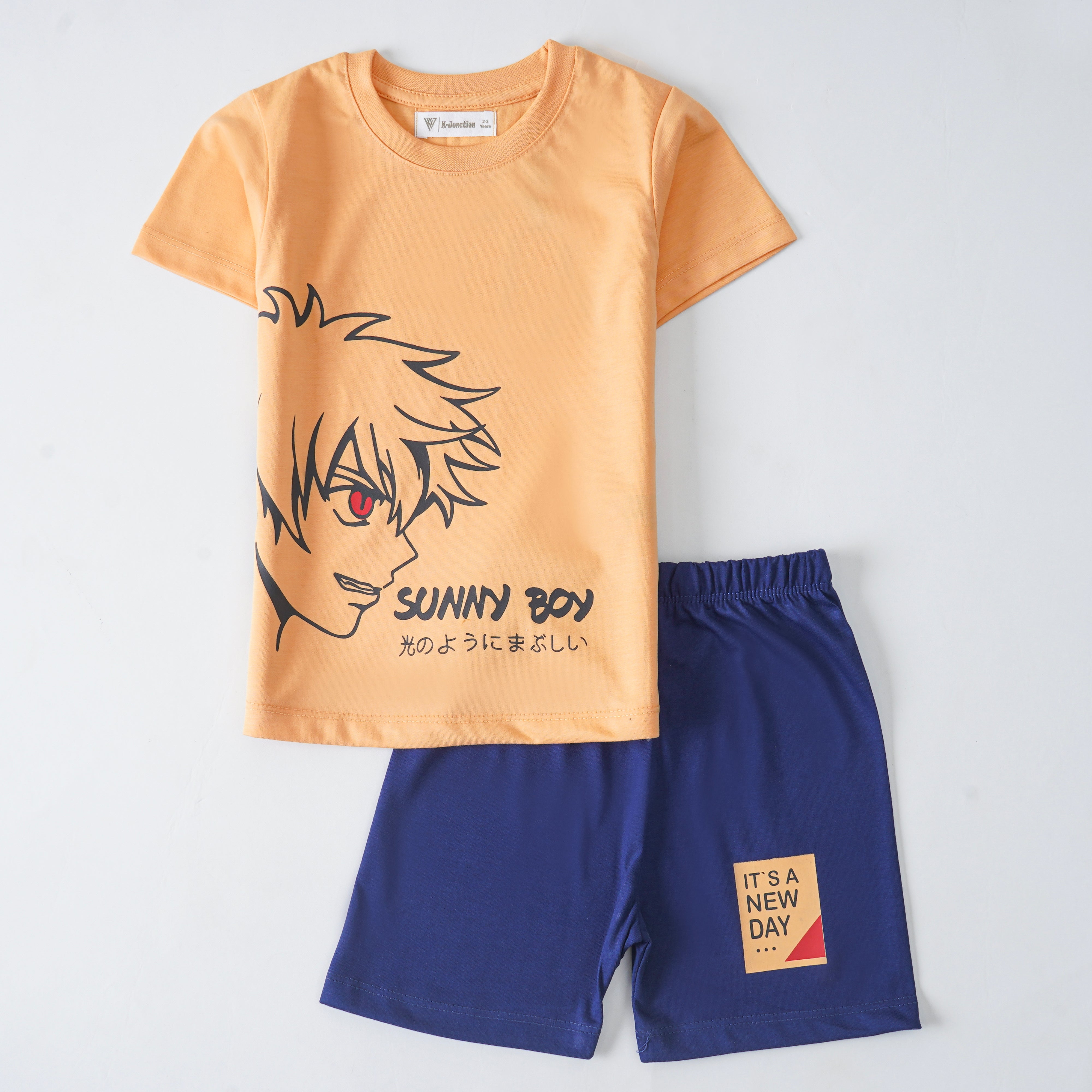 Boys Half Sleeves 2 Piece Suit