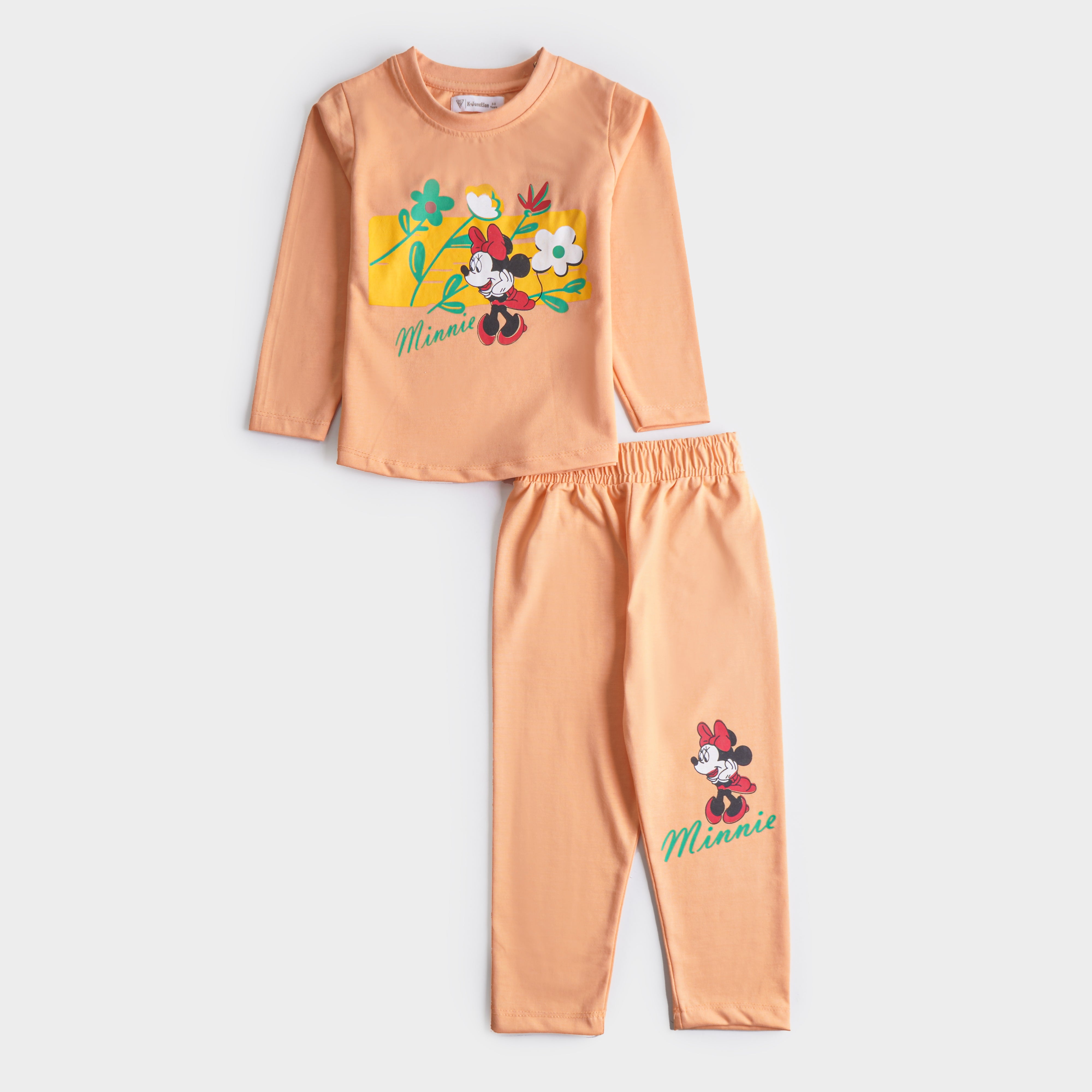Girls Printed Full Sleeve Suit