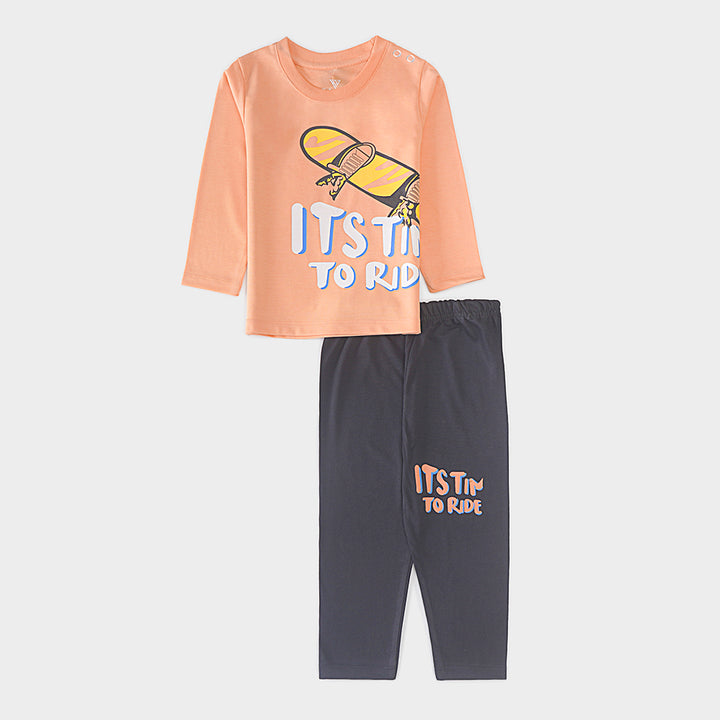 Infant Baba Printed Full Sleeve Suit (Its-Time)