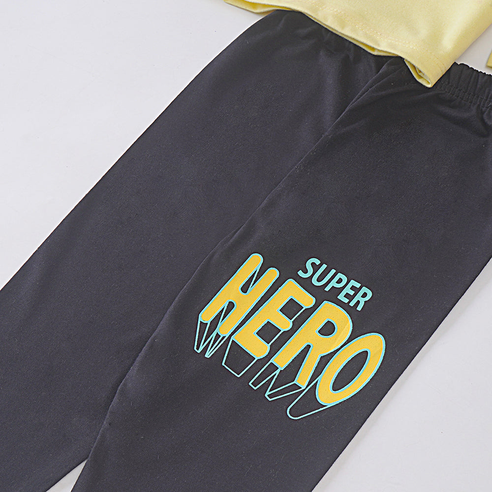 Boys Printed Full Sleeve Suit (Hero)