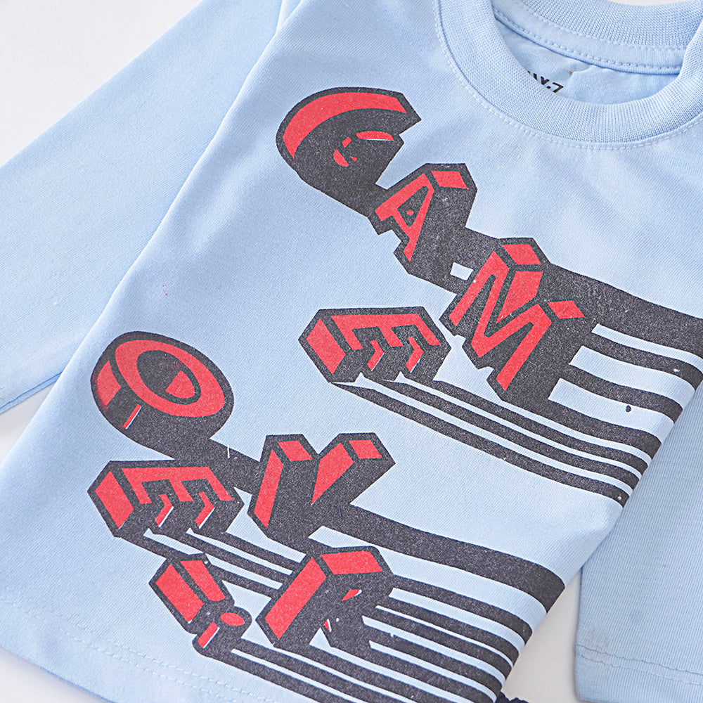 Infant Baba Printed Full Sleeve Suit (Game-Over)