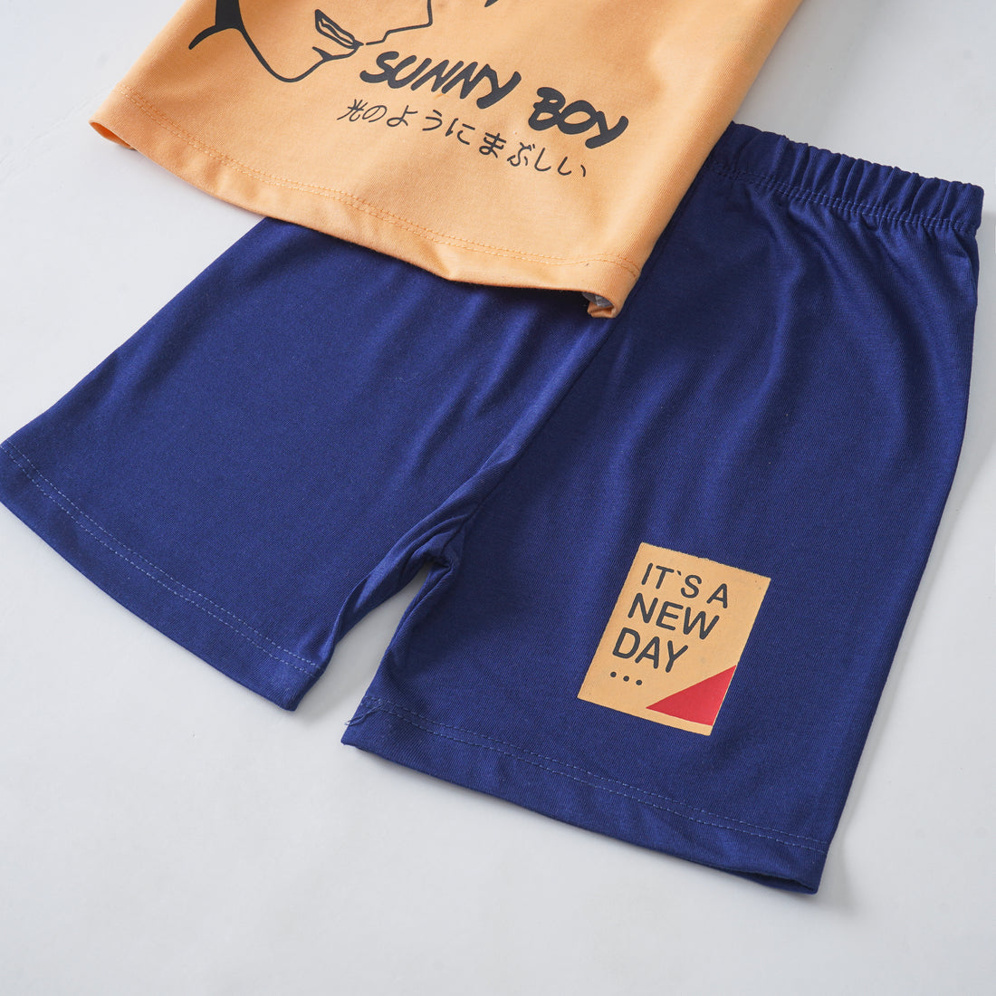 Boys Half Sleeves 2 Piece Suit