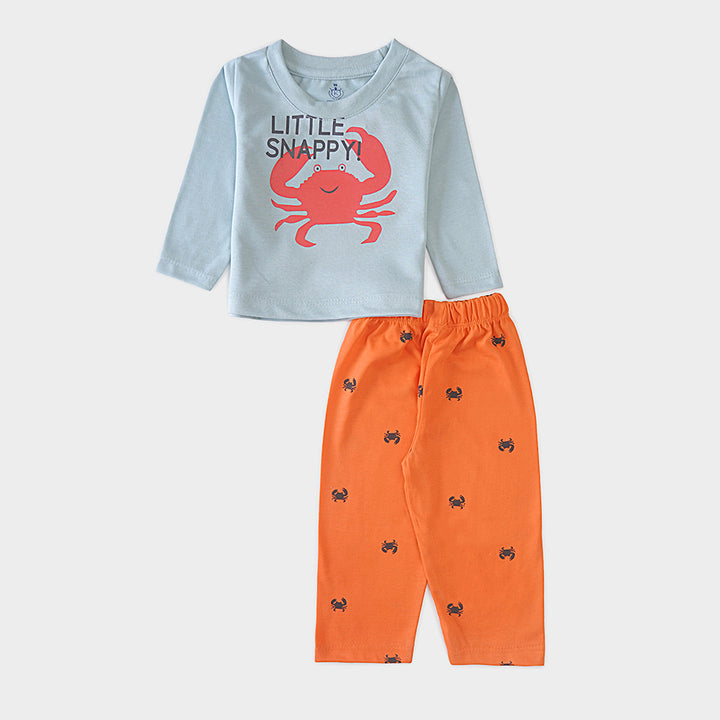 Infant Baba Printed Full Sleeve Suit (Little-Snappy)